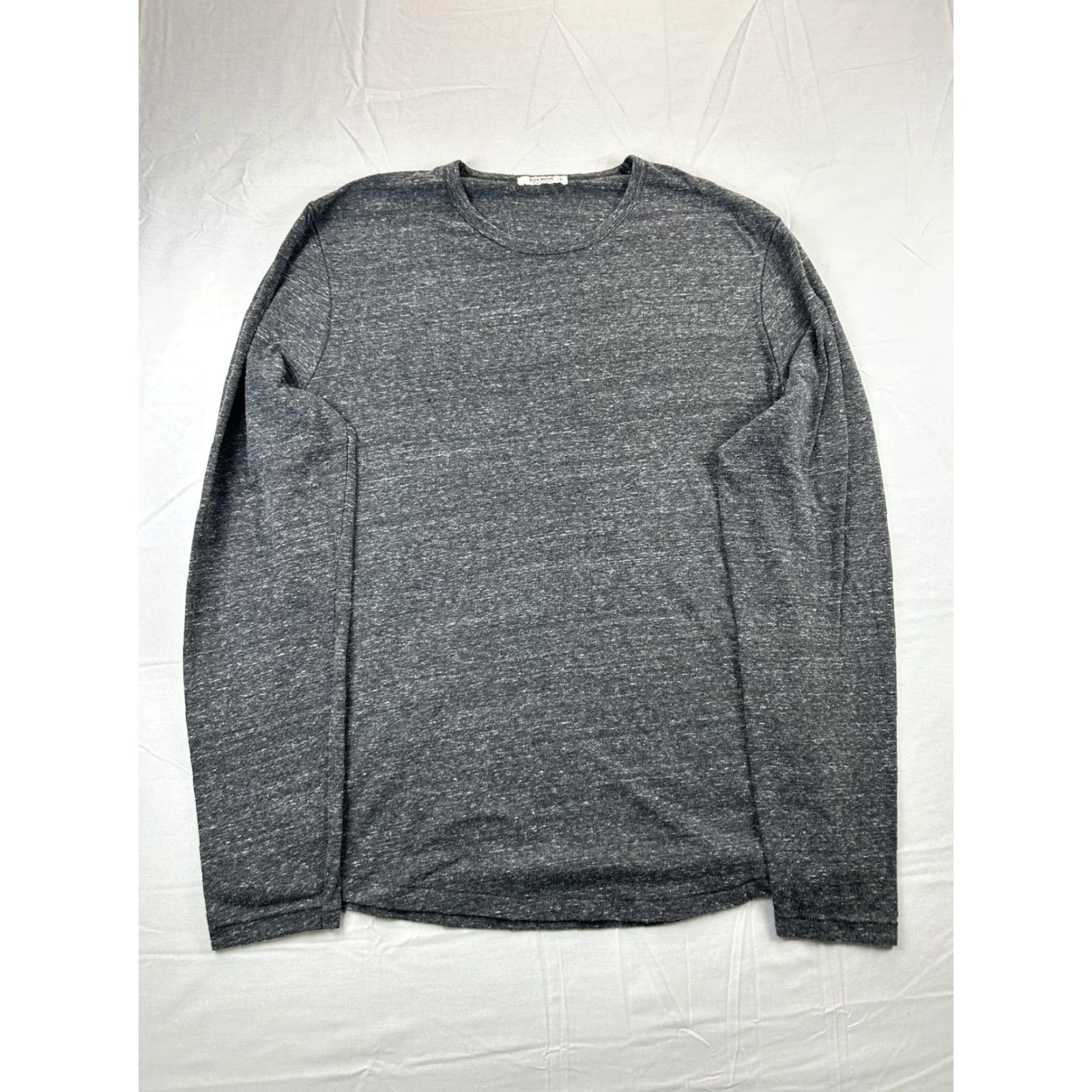 Buck Mason Buck Mason Shirt Mens Medium Gray Long Sleeve Heather Lightweight Made USA Size US M / EU 48-50 / 2 - 4 Thumbnail