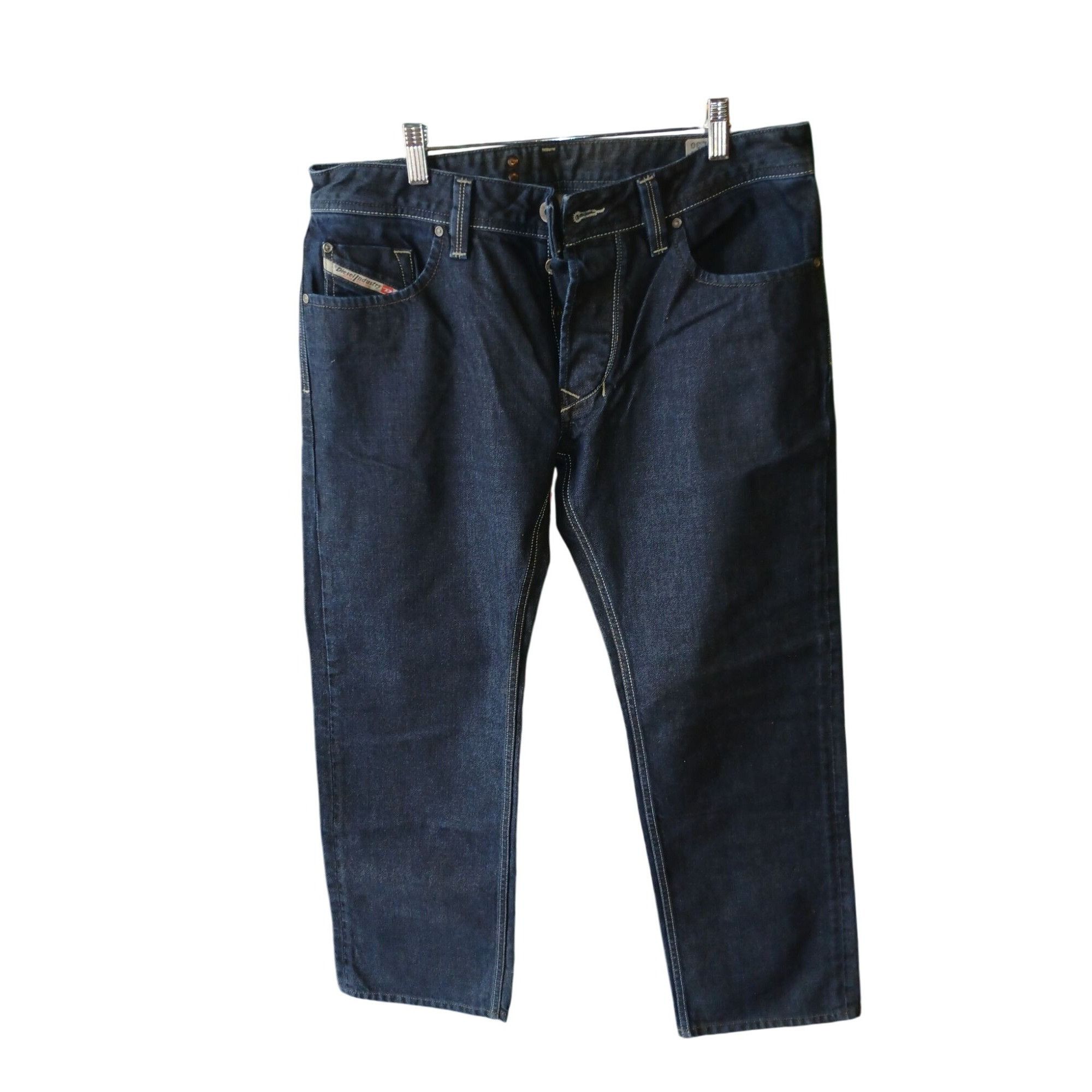 Diesel Diesel Larkee Regular Straight Jeans Size 34 X 30 Dark Wash Size US 34 / EU 50 - 1 Thumbnail