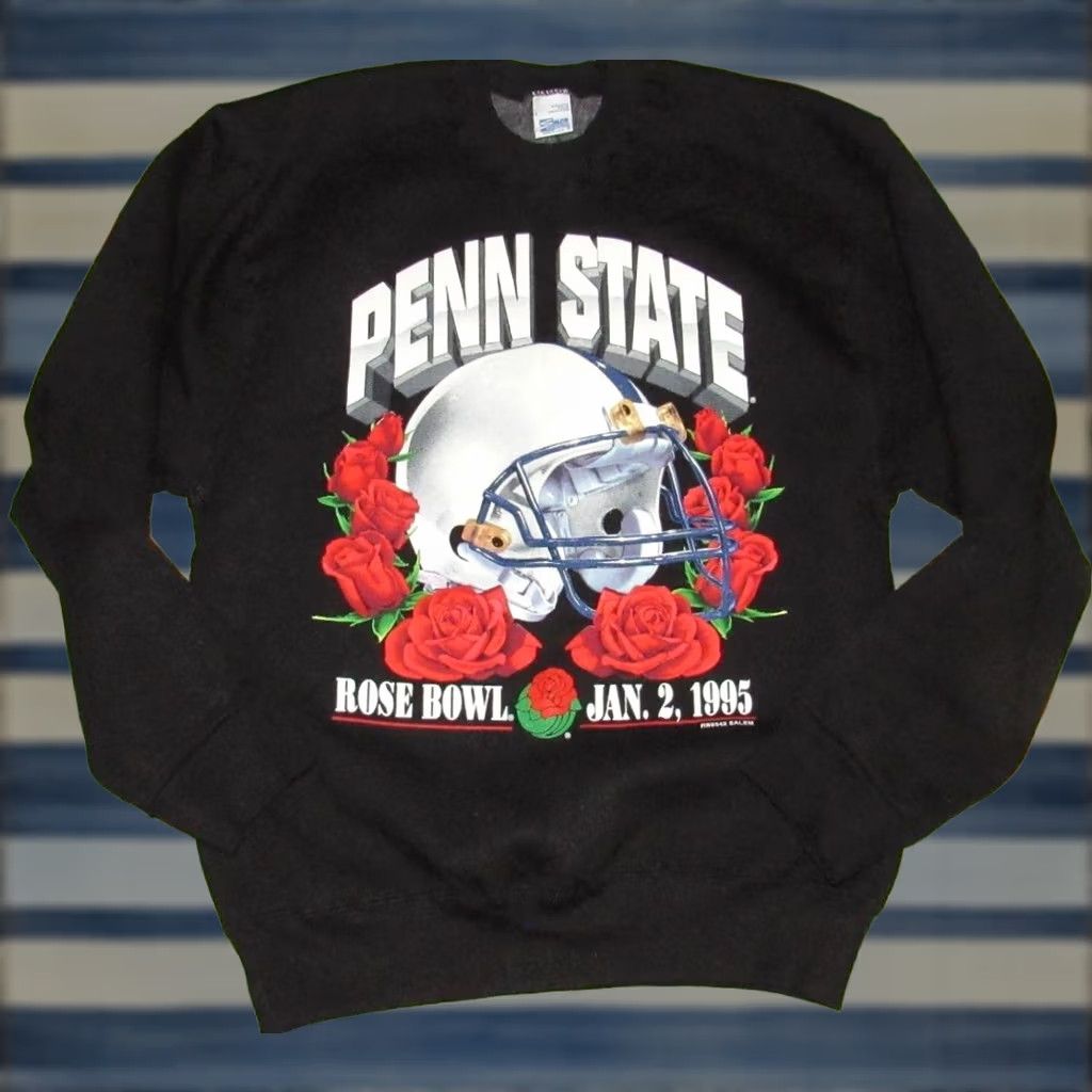 Penn Vtg 1995 PENN STATE Rose Bowl Sweatshirt Sweater Large Shirt Mens XS? Size US L / EU 52-54 / 3 - 1 Thumbnail