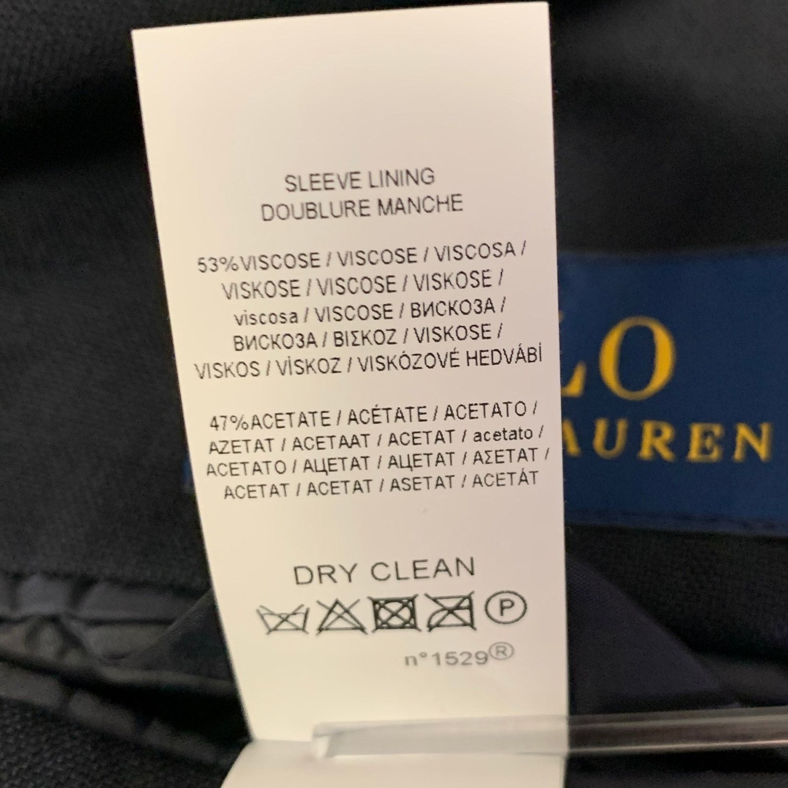 Other POLO Size 40 Navy Solid Wool Notch Lapel Sport Coat Size 40R - 8 Thumbnail