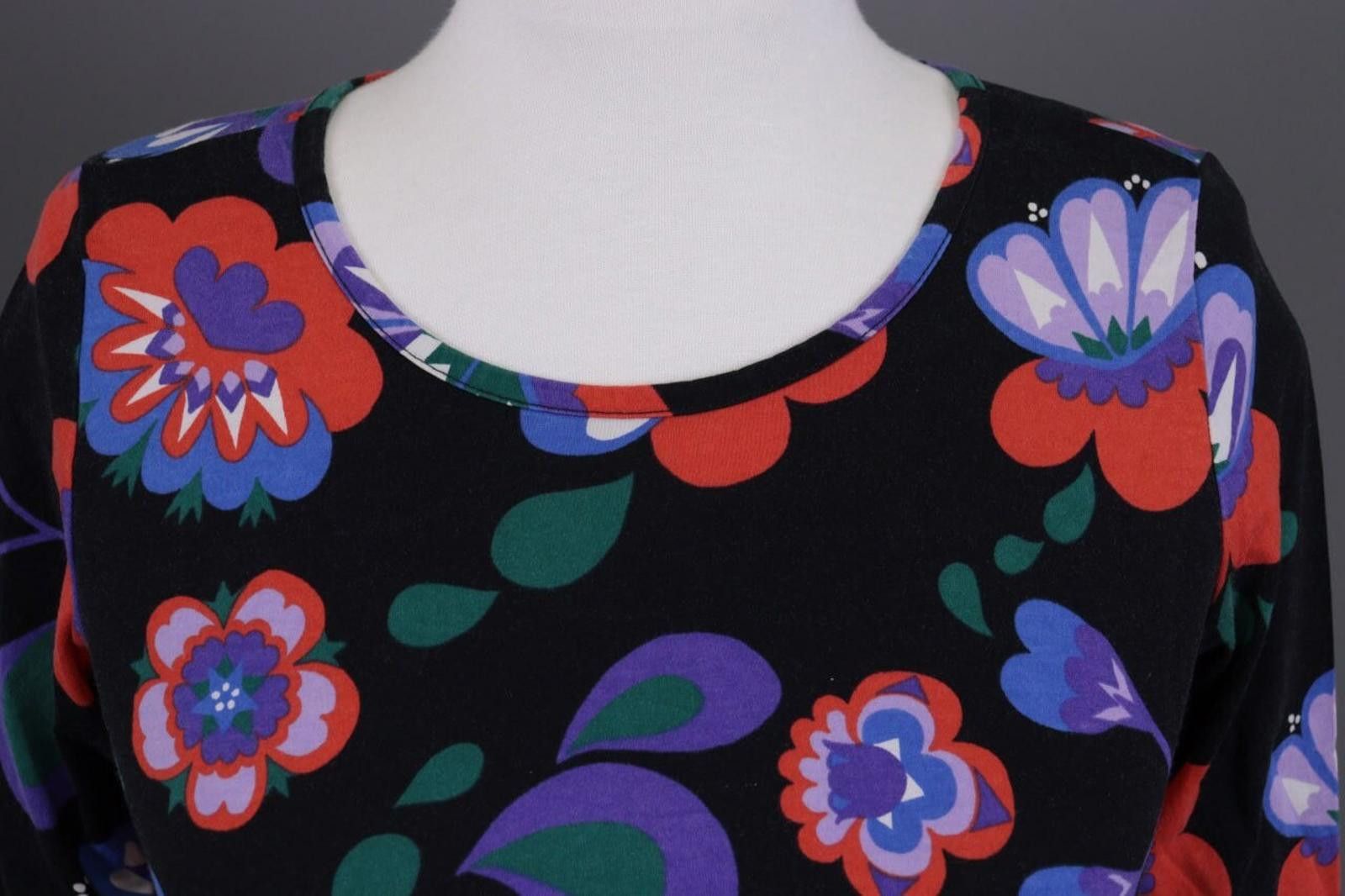 Marimekko Marimekko Mukkamauija Black Blouse Shirt Size XS Size XS / US 0-2 / IT 36-38 - 3 Thumbnail