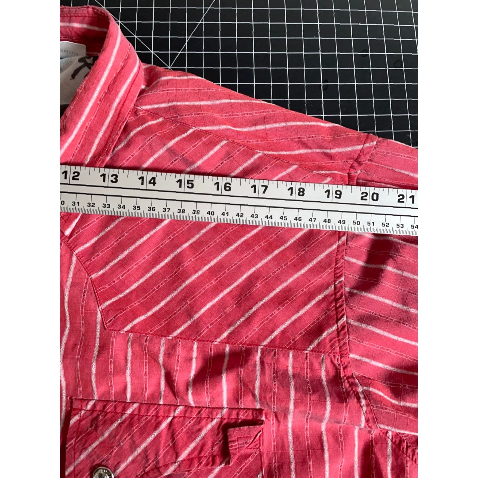 Vintage Maxini Western Shirt Men XL Red Stripe Snap Buttons Rockabilly Cowboy Size US XL / EU 56 / 4 - 7 Thumbnail