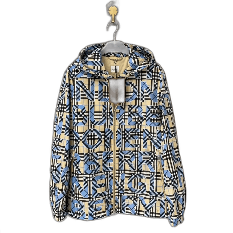 Burberry Burberry Check Pattern Hooded Windbreaker Jacket-yf Size US L / EU 52-54 / 3 - 1 Thumbnail