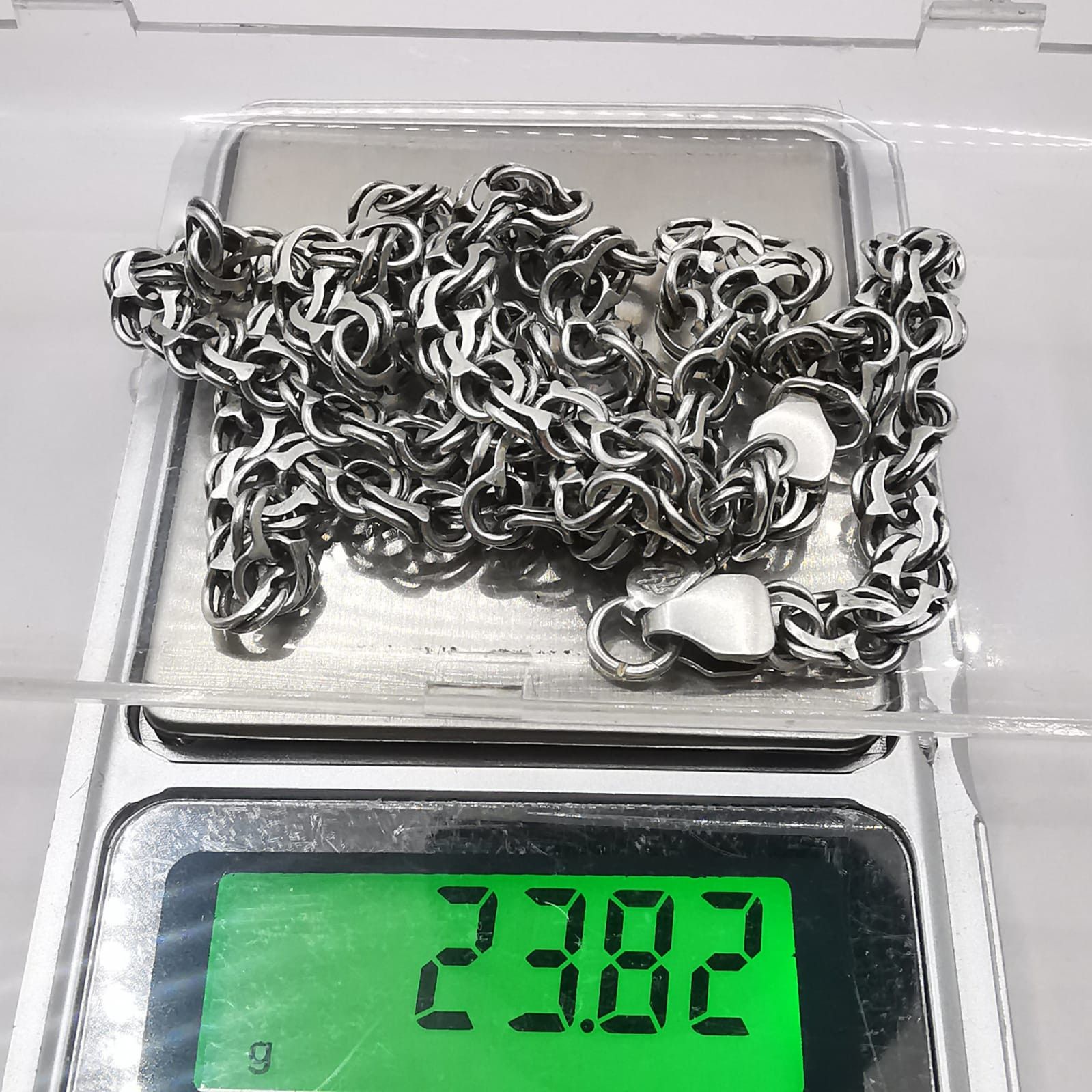 Sterling Silver Vintage Jewelry Chain, 925 Sterling Silver, Signed 23.82g Size ONE SIZE - 4 Thumbnail