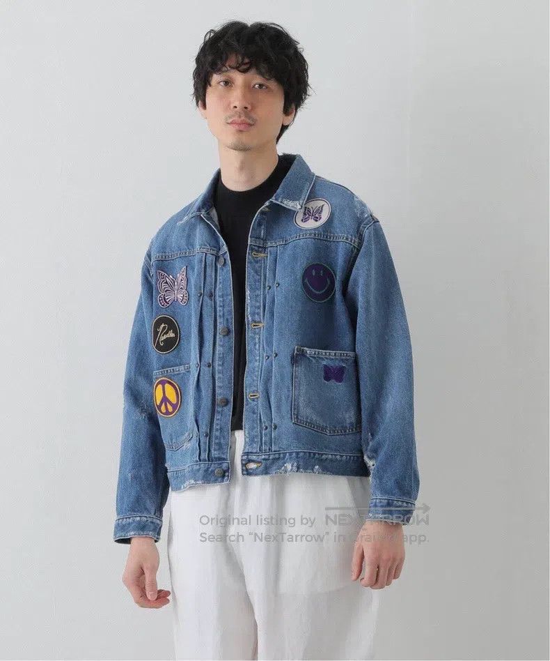 Needles Needles Embroidered denim jacket Size US L / EU 52-54 / 3 - 5 Thumbnail