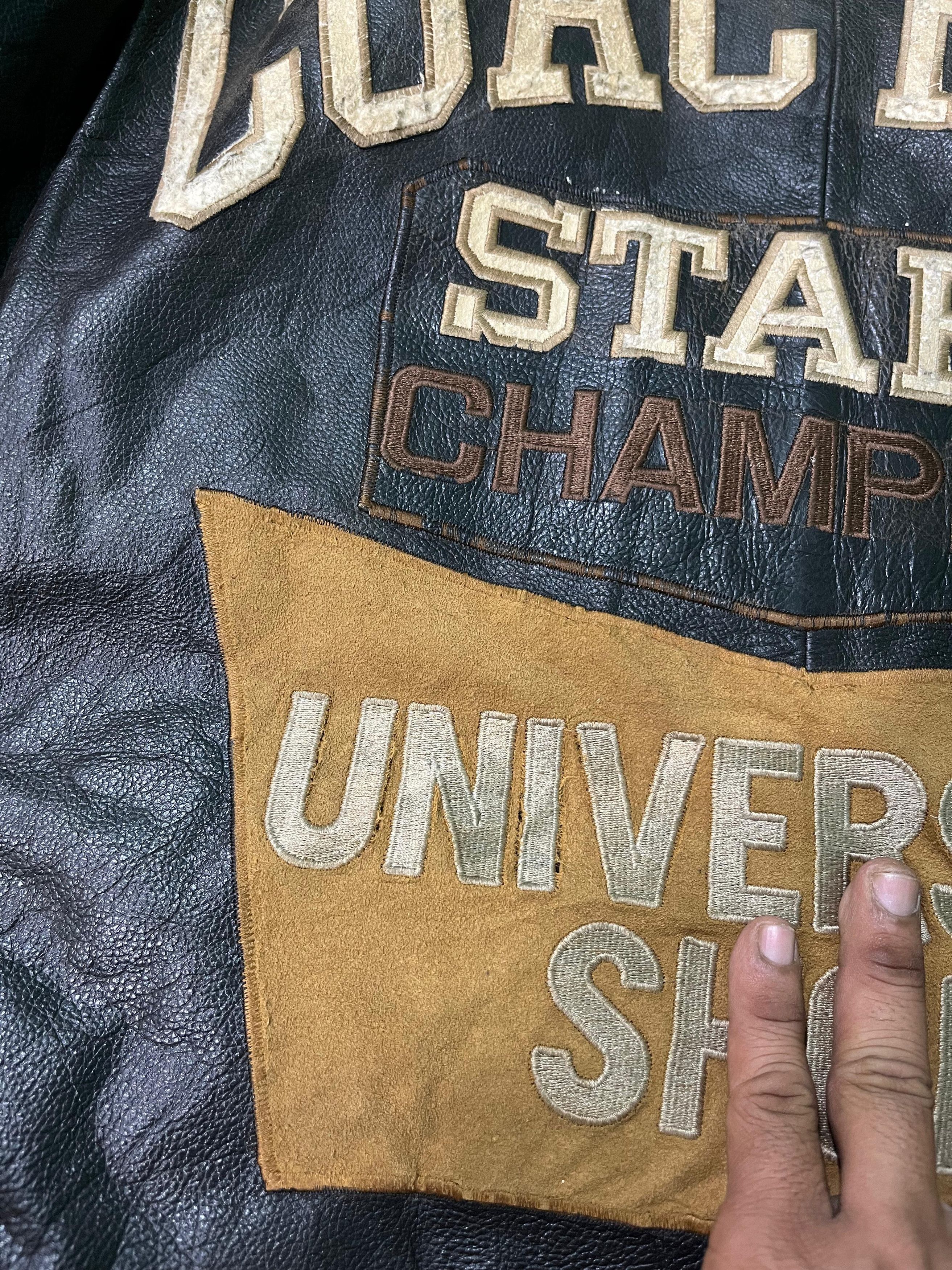 Leather Vintage University Shop Coaching Staff Champion Jacket Size US M / EU 48-50 / 2 - 5 Thumbnail