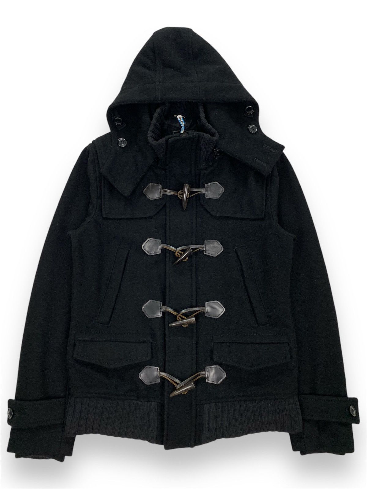 Japanese Brand Men’s Bigi Hooded Duffle Jacket Size US S / EU 44-46 / 1 - 1 Thumbnail