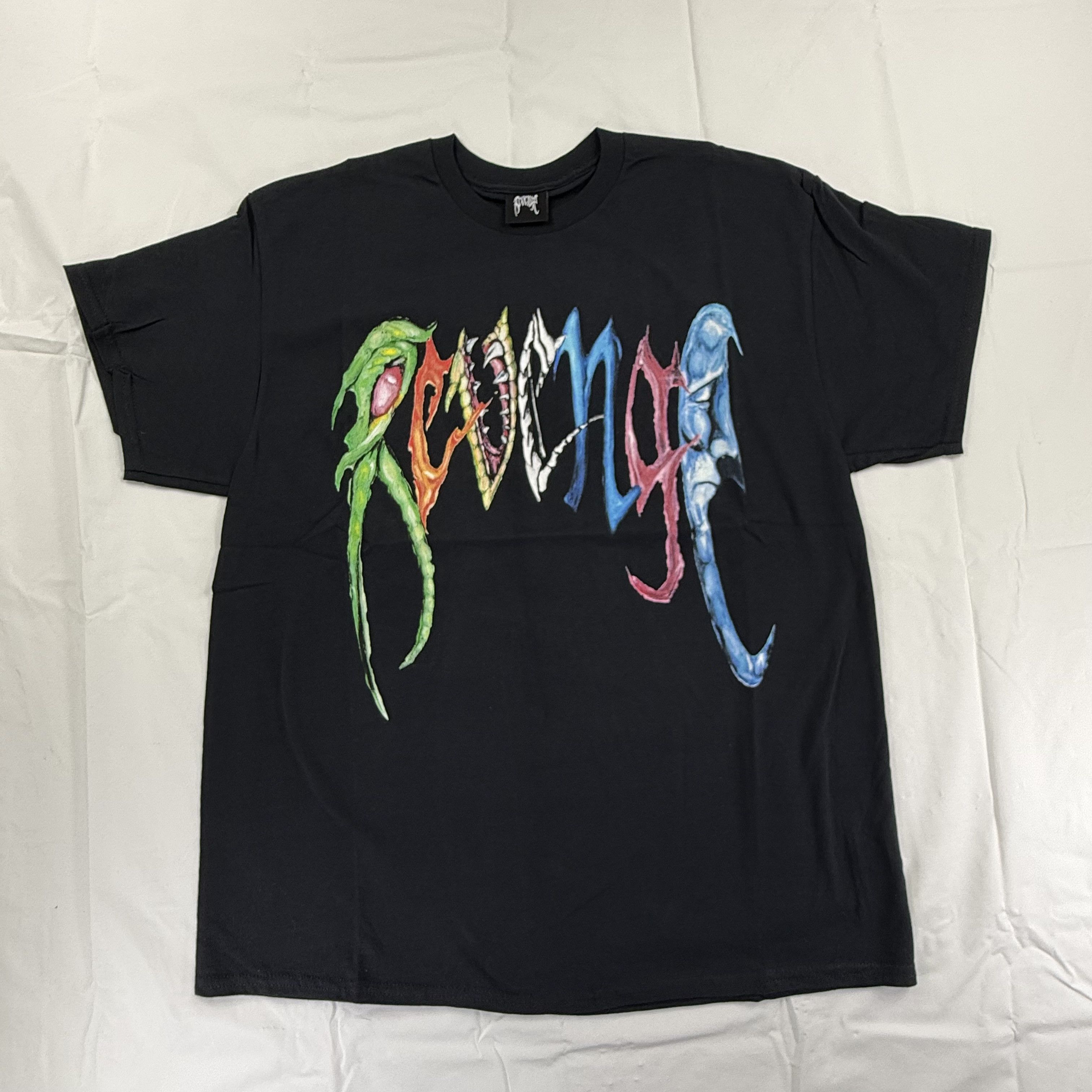 Revenge Revenge Black Graphic T-Shirt XL Logo Streetwear Tee Size US XL / EU 56 / 4 - 1 Thumbnail