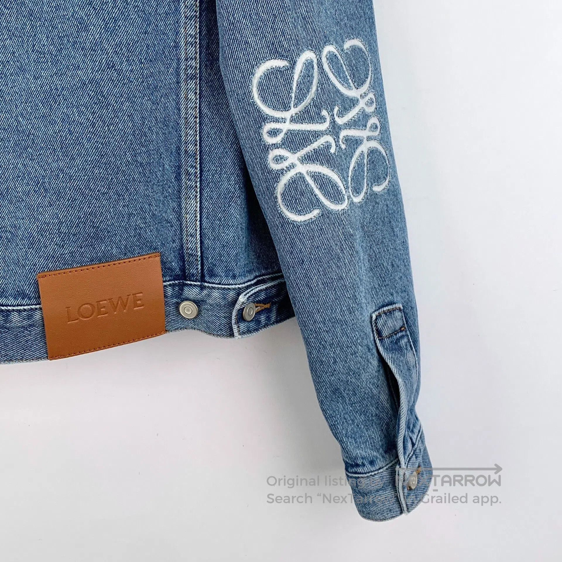 Loewe Loewe Blue Logo Denim Jacket. Size XXS / US 00 / IT 34 - 6 Thumbnail