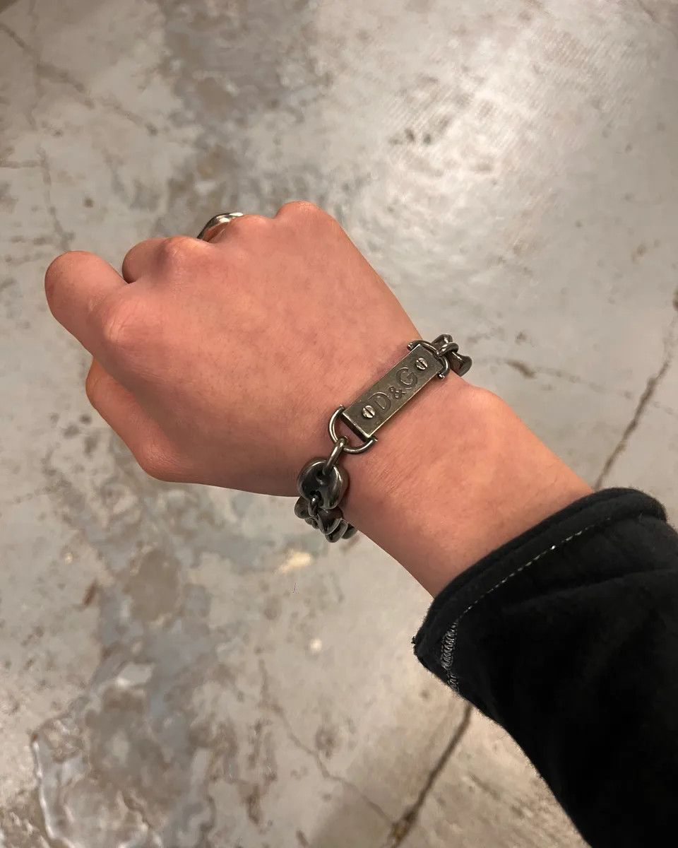 Dolce & Gabbana 2000s Dolce & Gabbana Coffee Bean Steel Bracelet Size ONE SIZE - 1 Thumbnail