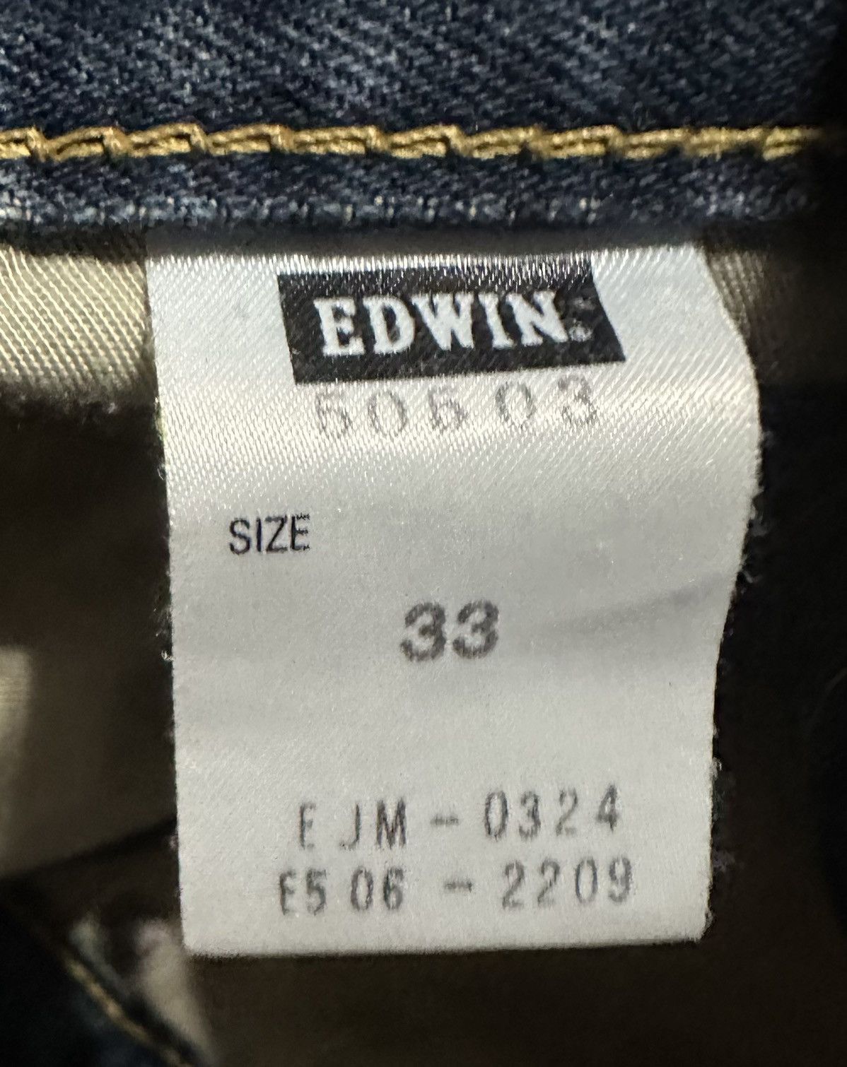 Edwin Vintage 90s Edwin 505 Straight Leg Selvedge Jeans Size US 35 - 11 Thumbnail