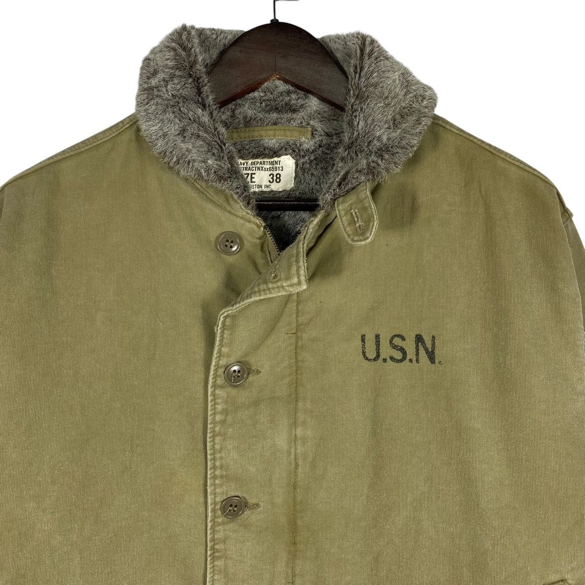 Vintage Vintage USN N-1 Deck Fur Lined Jacket Size US M / EU 48-50 / 2 - 5 Thumbnail