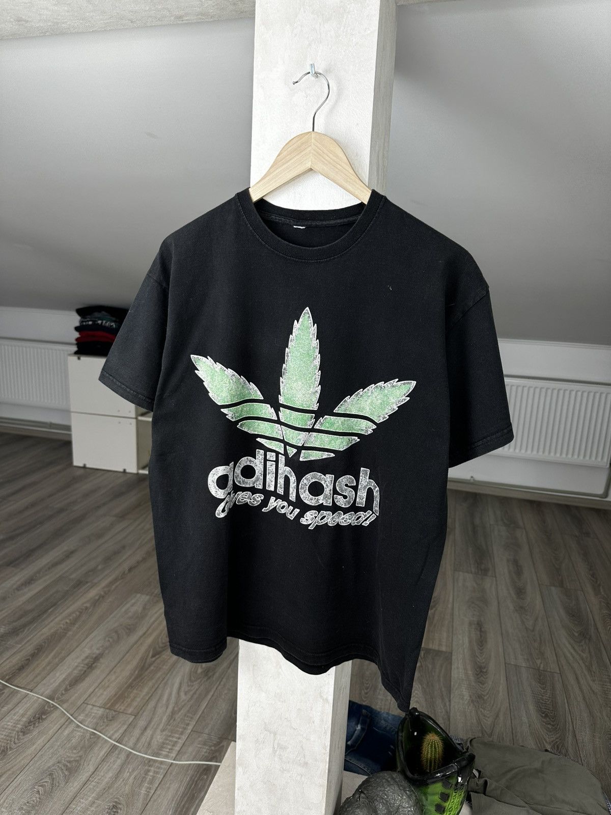 Vintage VINTAGE ADIHASH GIVES YOU SPEED TEE Size US L / EU 52-54 / 3 - 2 Thumbnail