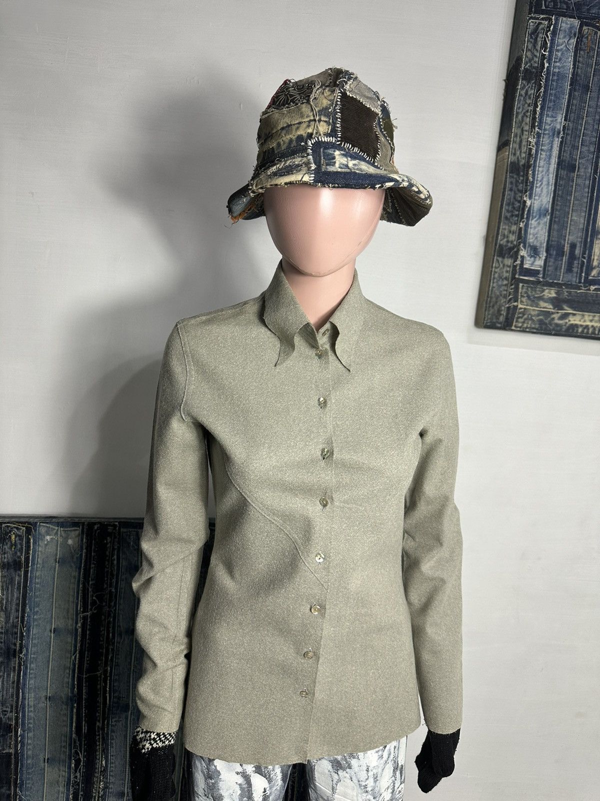 Jean Paul Gaultier Archives!!! Jean Paul Gaultier Classique Wool Shirt Size S / US 4 / IT 40 - 1 Thumbnail
