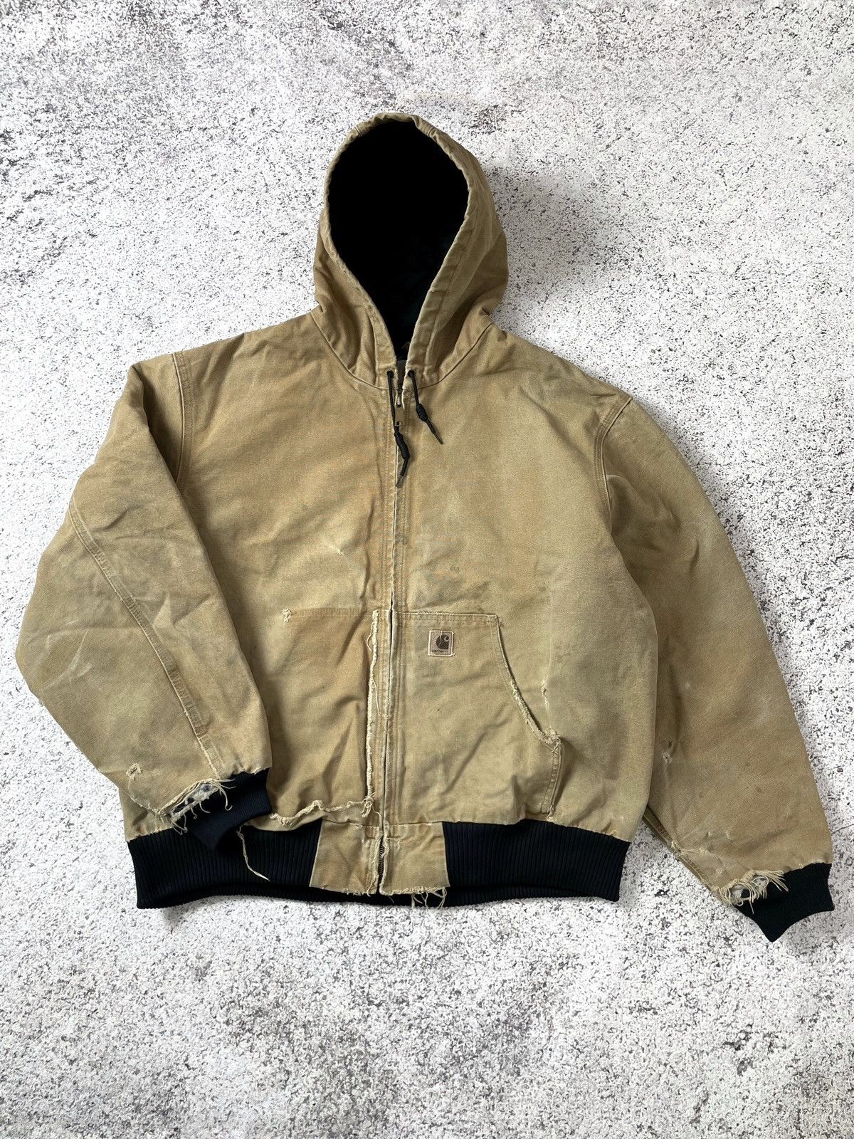 Carhartt THRASHED VINTAGE CARHARTT ACTIVE JACKET 1990s Size US XXL / EU 58 / 5 - 1 Thumbnail