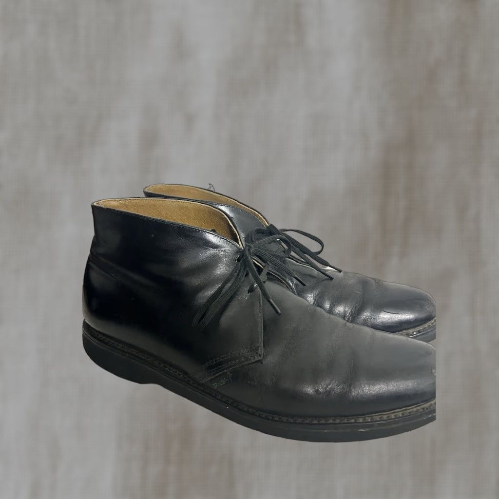 UFC VINTAGE UFCW Black Chukka Boots Leather Mens 11B Made USA Size US 11 / EU 44 - 1 Thumbnail