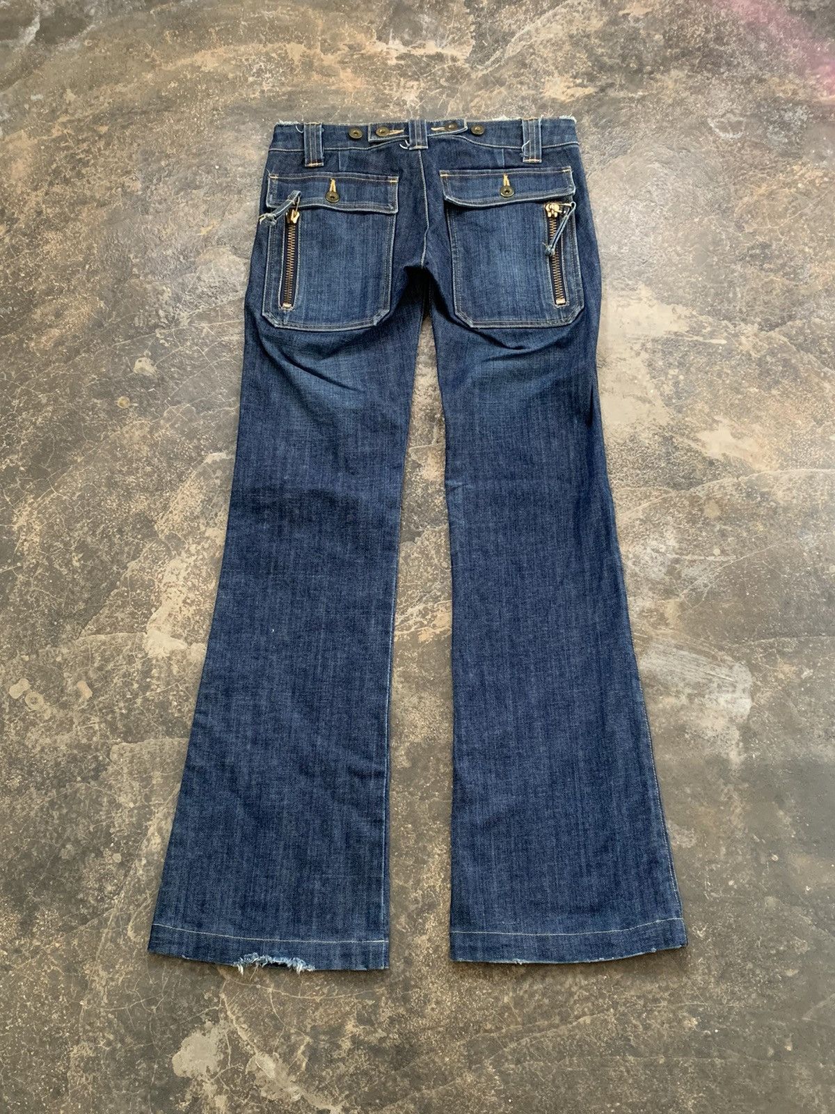 Beauty Beast × If Six Was Nine × Japanese Brand Charm cult fioat made in japan flare denim Size 29" - 4 Thumbnail
