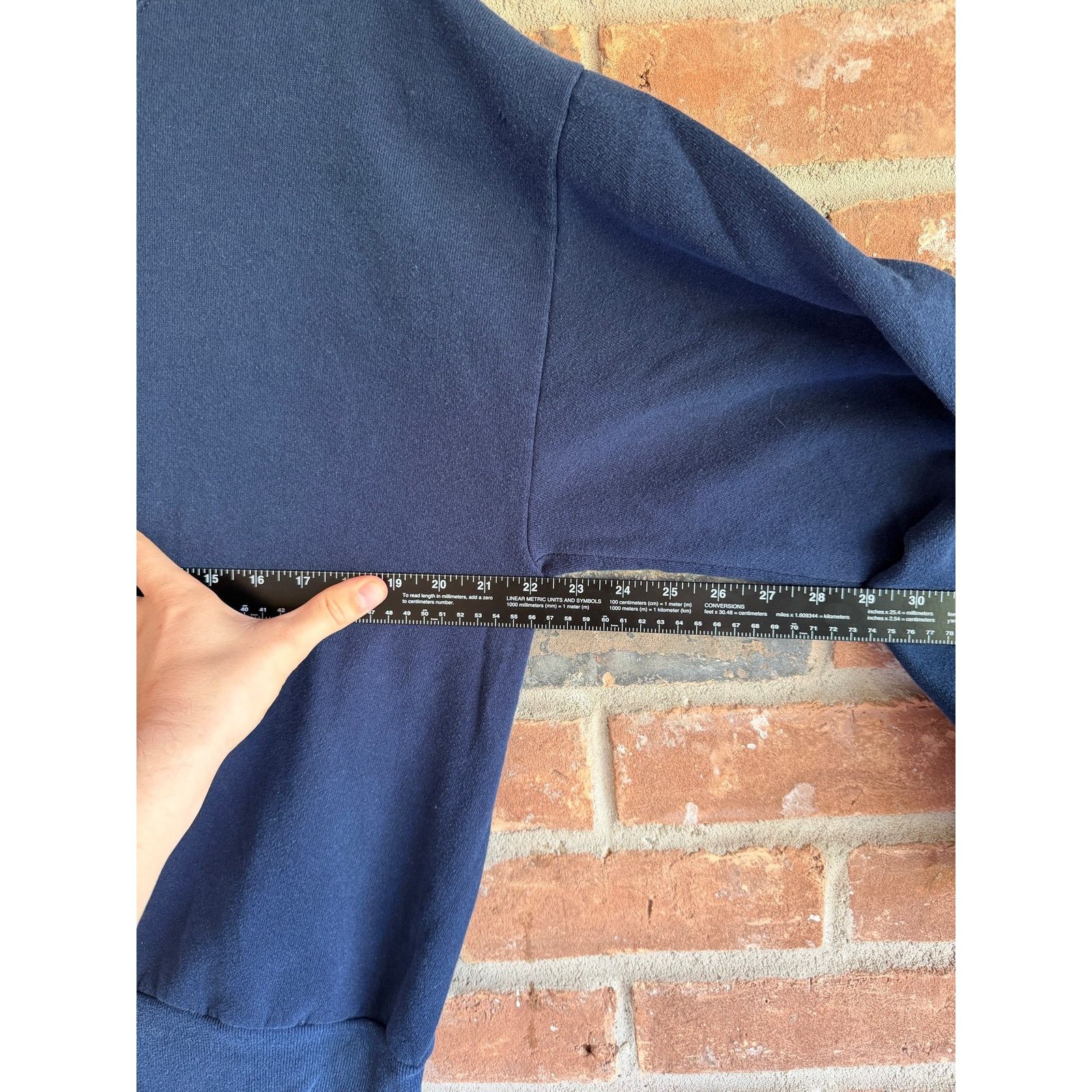Jerzees Vintage Jerzees Navy Blank Crewneck USA Made 90s Size US L / EU 52-54 / 3 - 5 Thumbnail