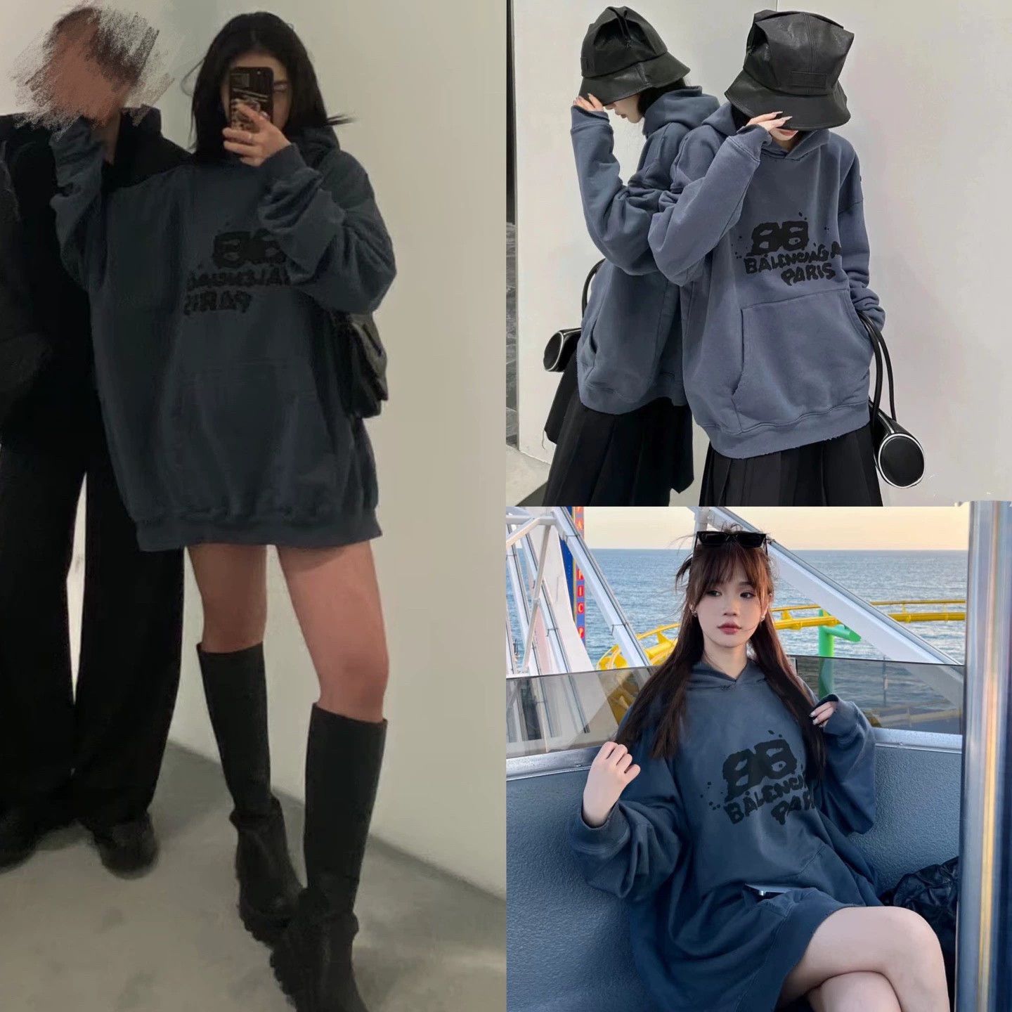 Balenciaga balenciaga paris hoodie in size XS Size US XS / EU 42 / 0 - 6 Thumbnail