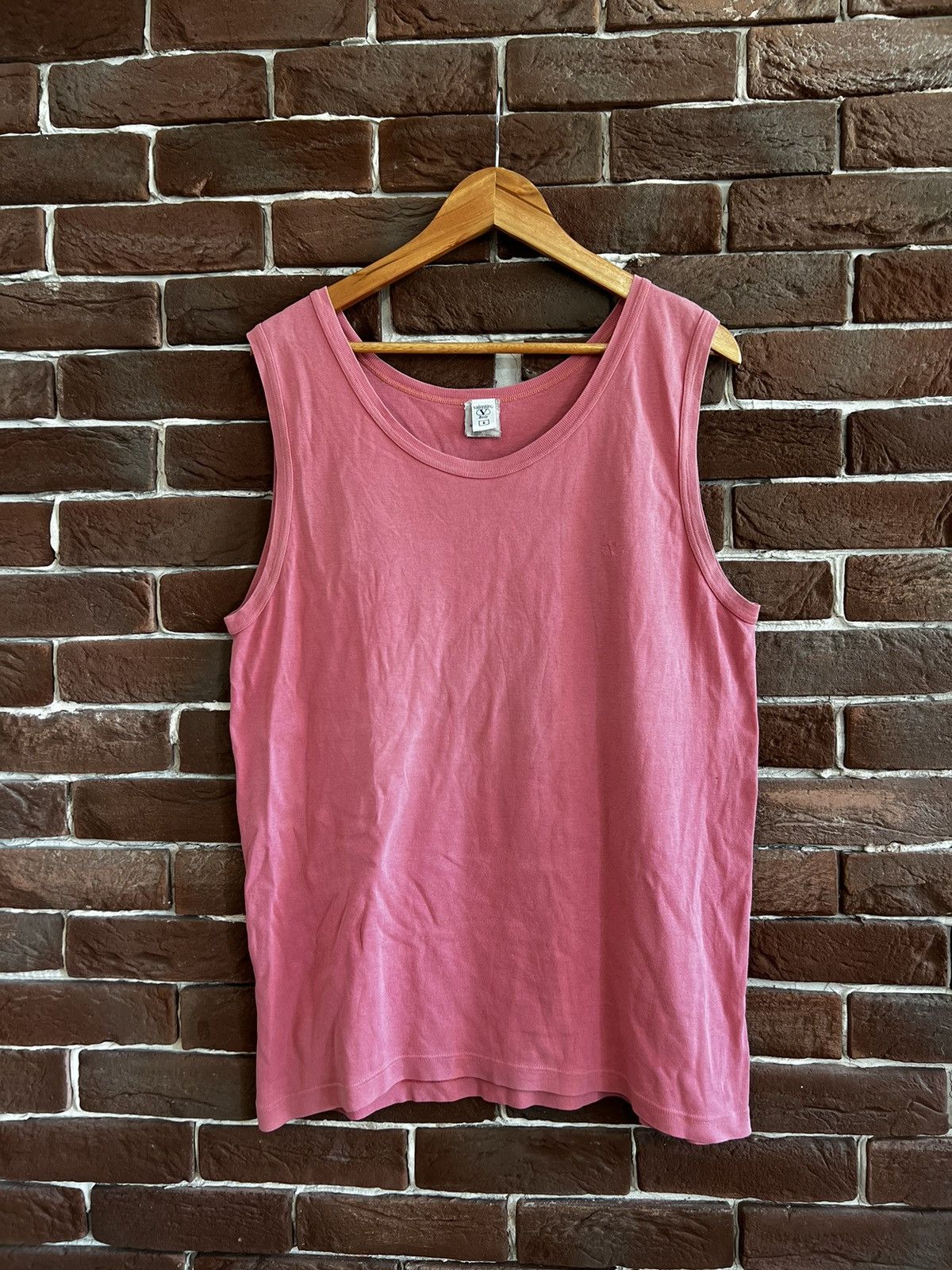 Valentino Valentino Body 80s Pink Sleeveless Shirt Tank Top Rare Size US L / EU 52-54 / 3 - 1 Thumbnail