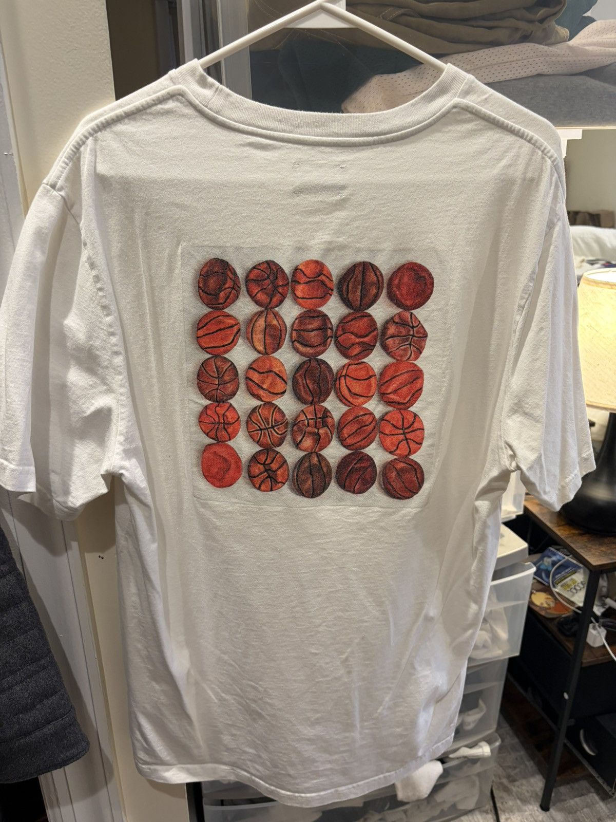 Aime Leon Dore Aime Leon Dore Basic White T with Basketball design Size US L / EU 52-54 / 3 - 2 Thumbnail