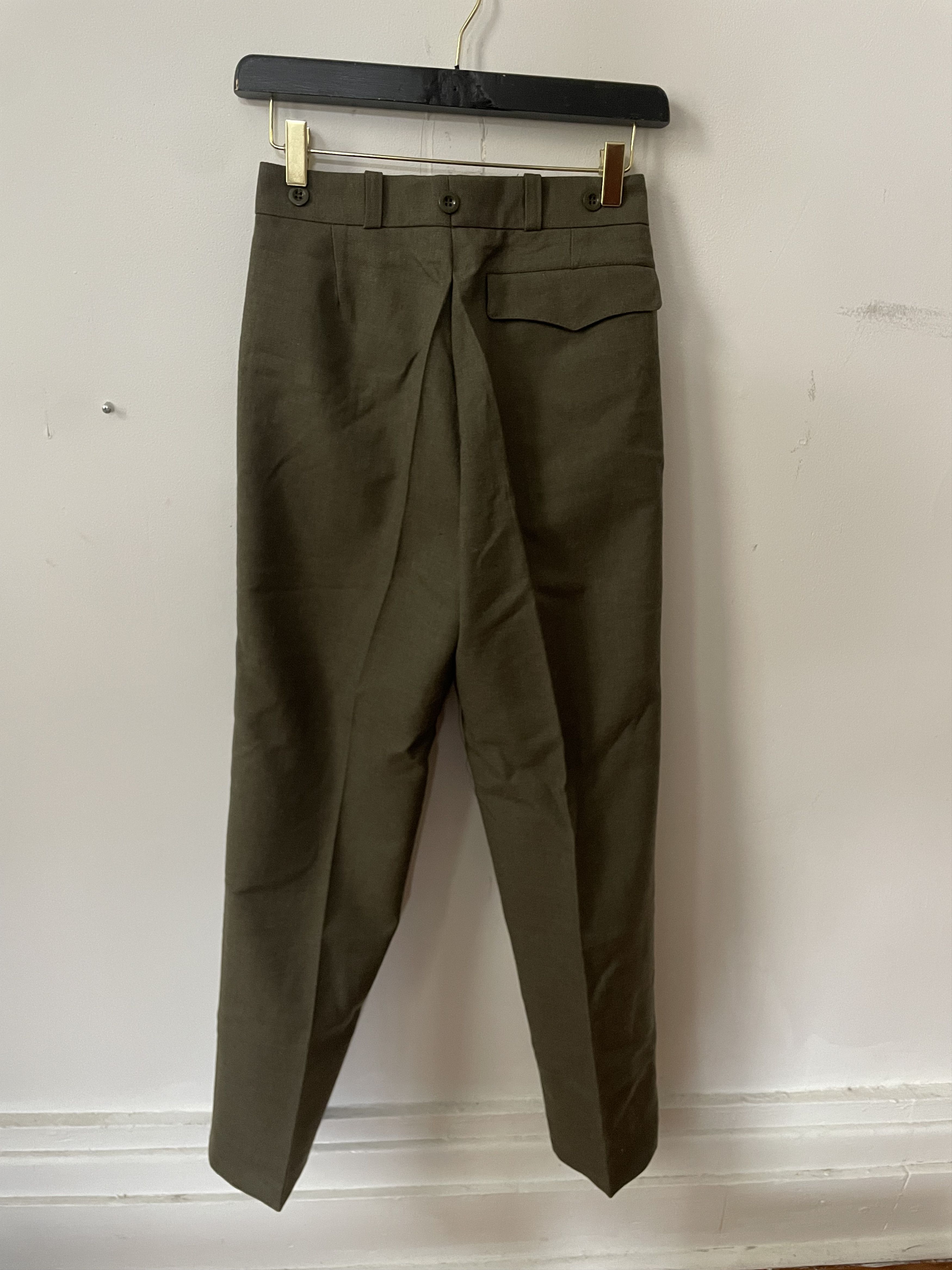 Other Authentic 1978 Belgian Army wool service trousers Size US 26 / EU 42 - 2 Thumbnail