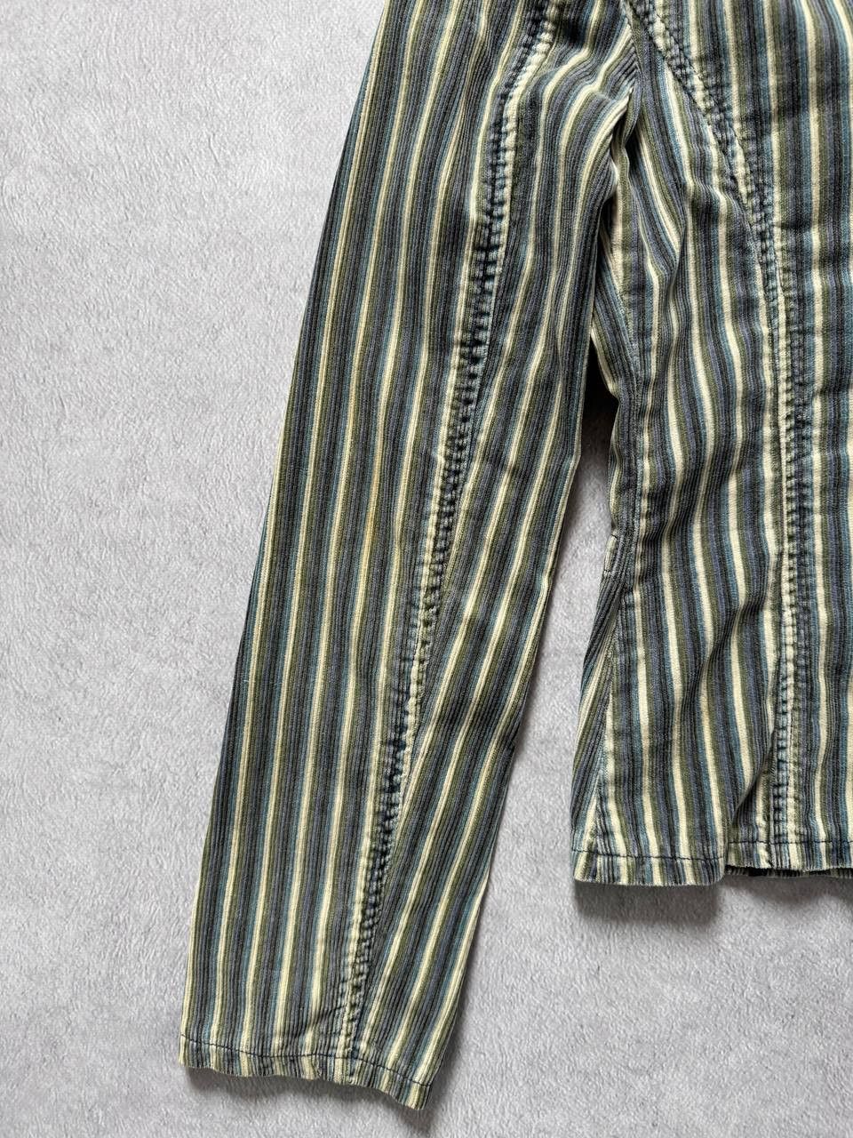 Guess Vintage 2000s Guess Jeans Corduroy Striped Blazer Size XS / US 0-2 / IT 36-38 - 8 Thumbnail