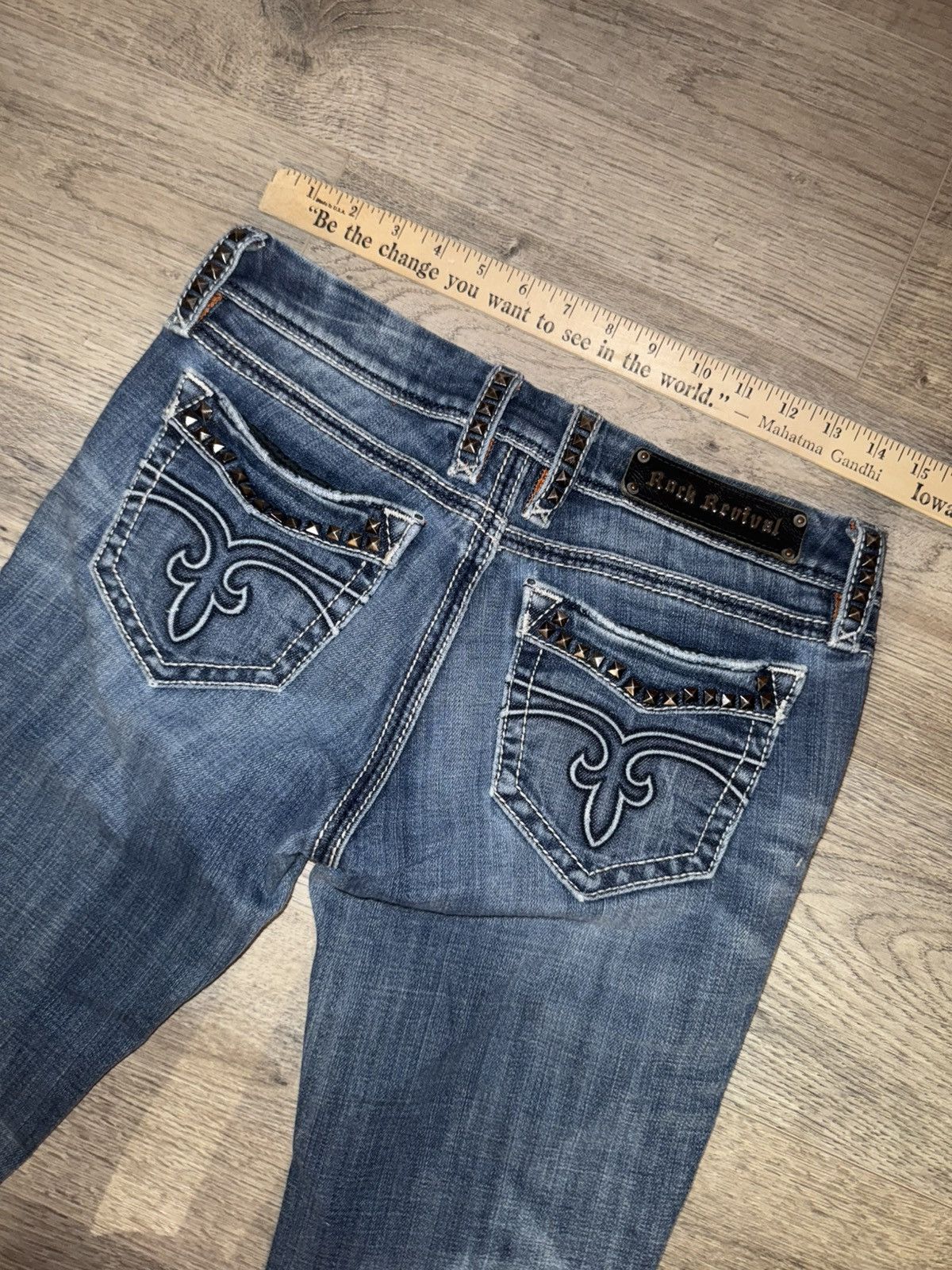 Rock Revival ROCK REVIVAL - CECILIA STRAIGHT Early 2000’s Y2K Low-waisted Size 28" / US 6 / IT 42 - 11 Thumbnail
