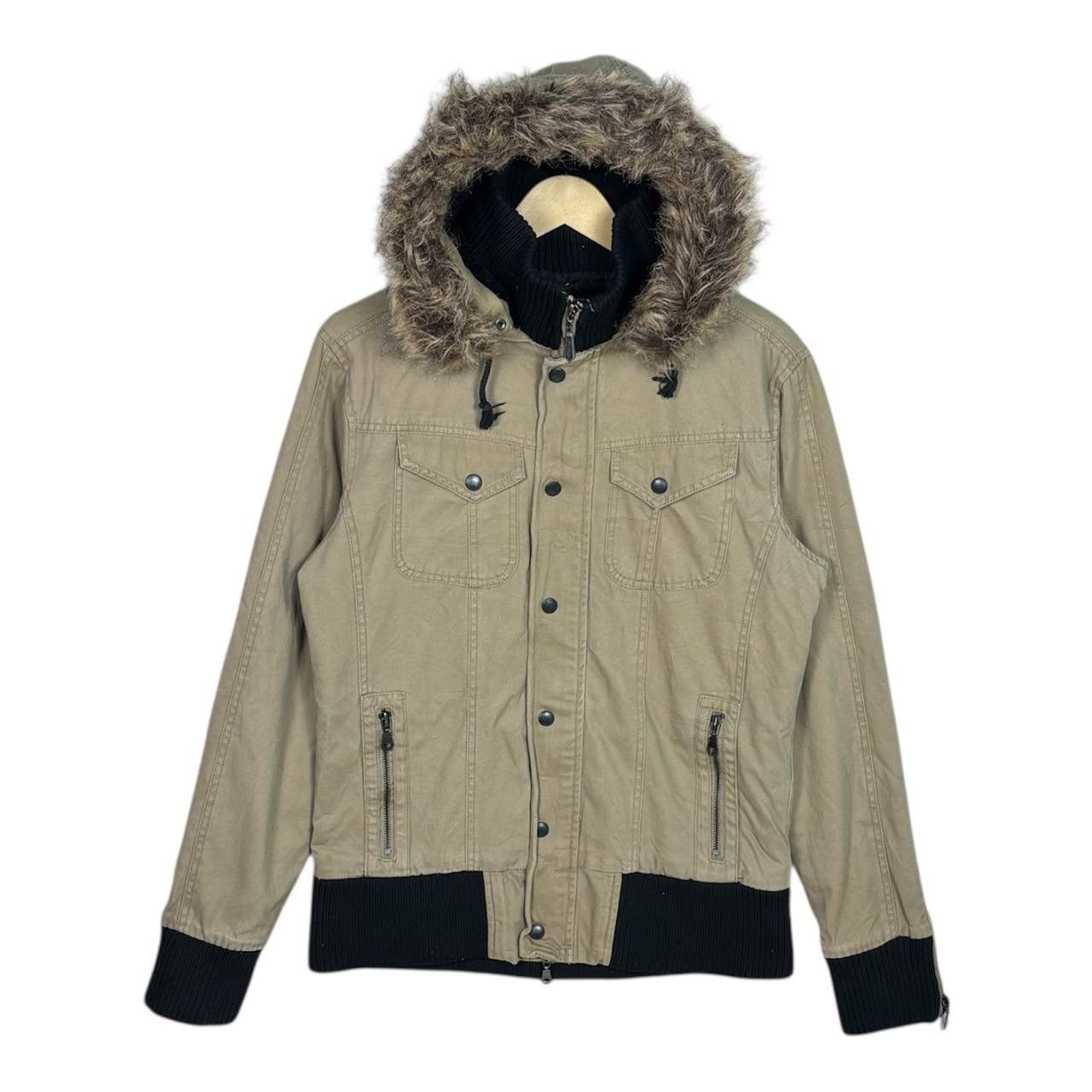 JACKROSE JACKROSE Y2K Streetwear Fur Hood Field Jacket Rockabilly Size US M / EU 48-50 / 2 - 1 Thumbnail