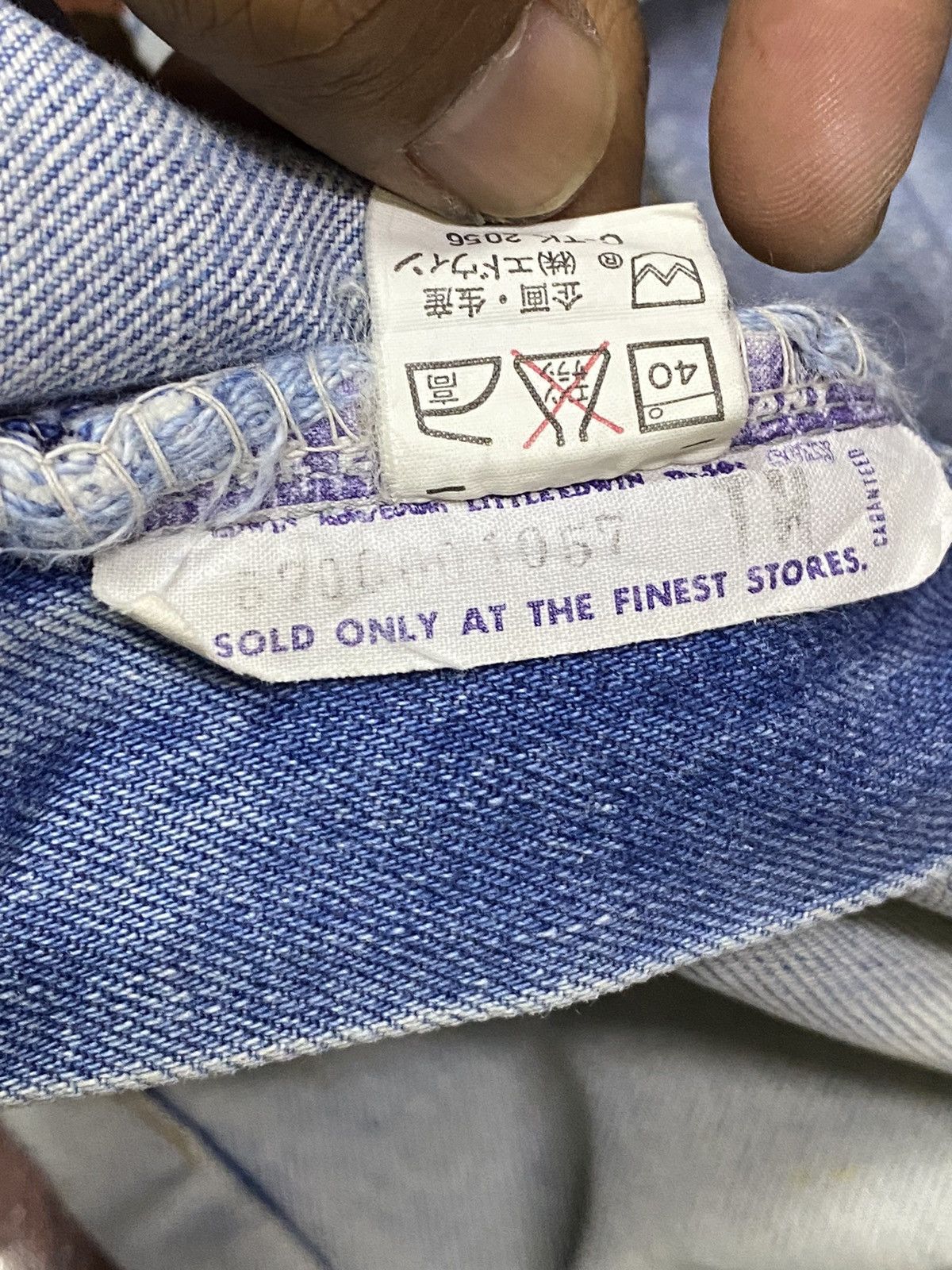 Japanese Brand Vintage Edwin Faded Wash Loose Jeans Size US 30 / EU 46 - 15 Thumbnail