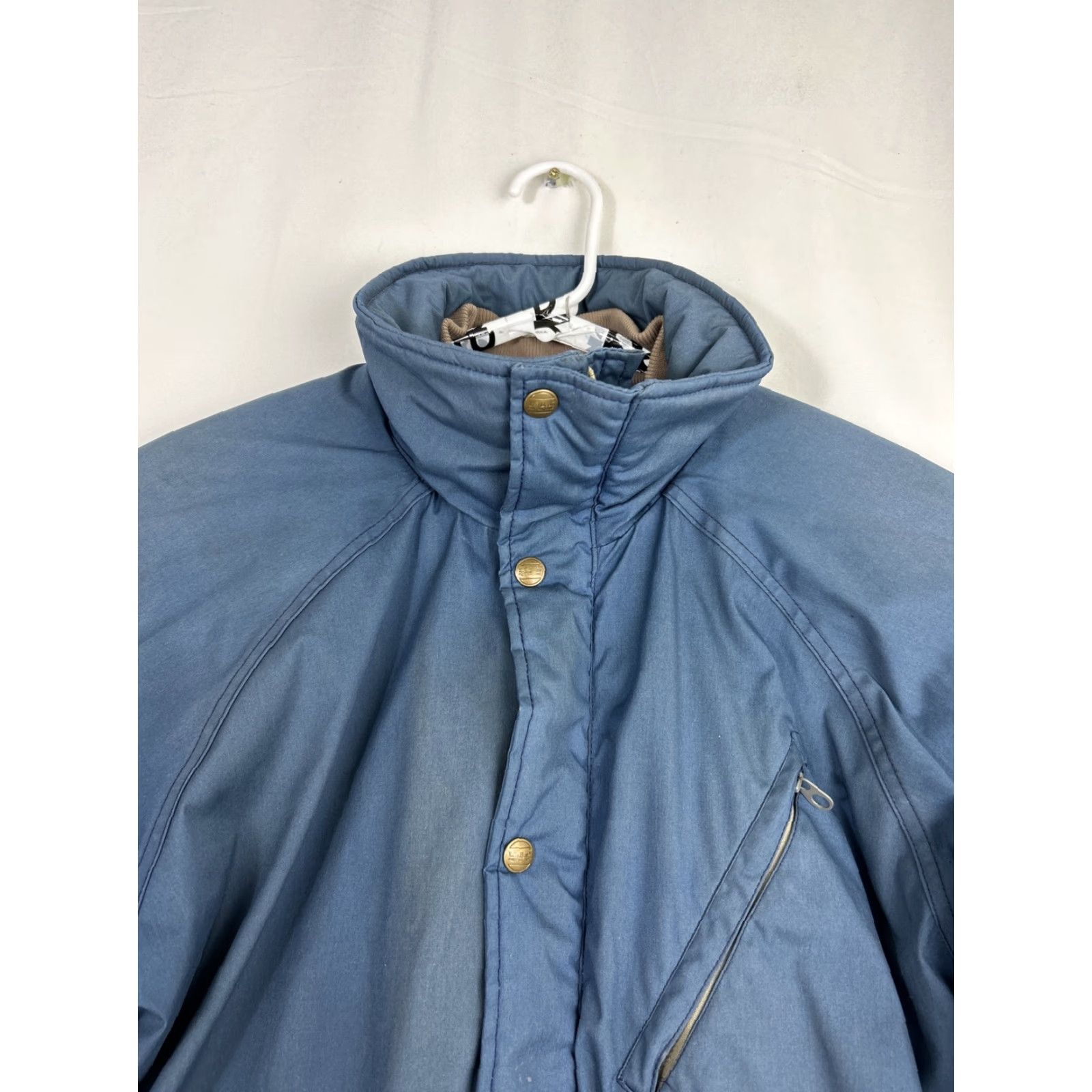 Vintage VINTAGE L.L. Bean Jacket Men Large Blue Winter Zip Pockets Cotton Blend Shirt/Coat? Size US L / EU 52-54 / 3 - 3 Thumbnail