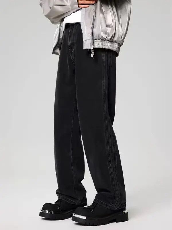 Japanese Brand Kurosawa x Asa Vintage Street Loose Casual Black Jeans Size US 30 / EU 46 - 6 Thumbnail