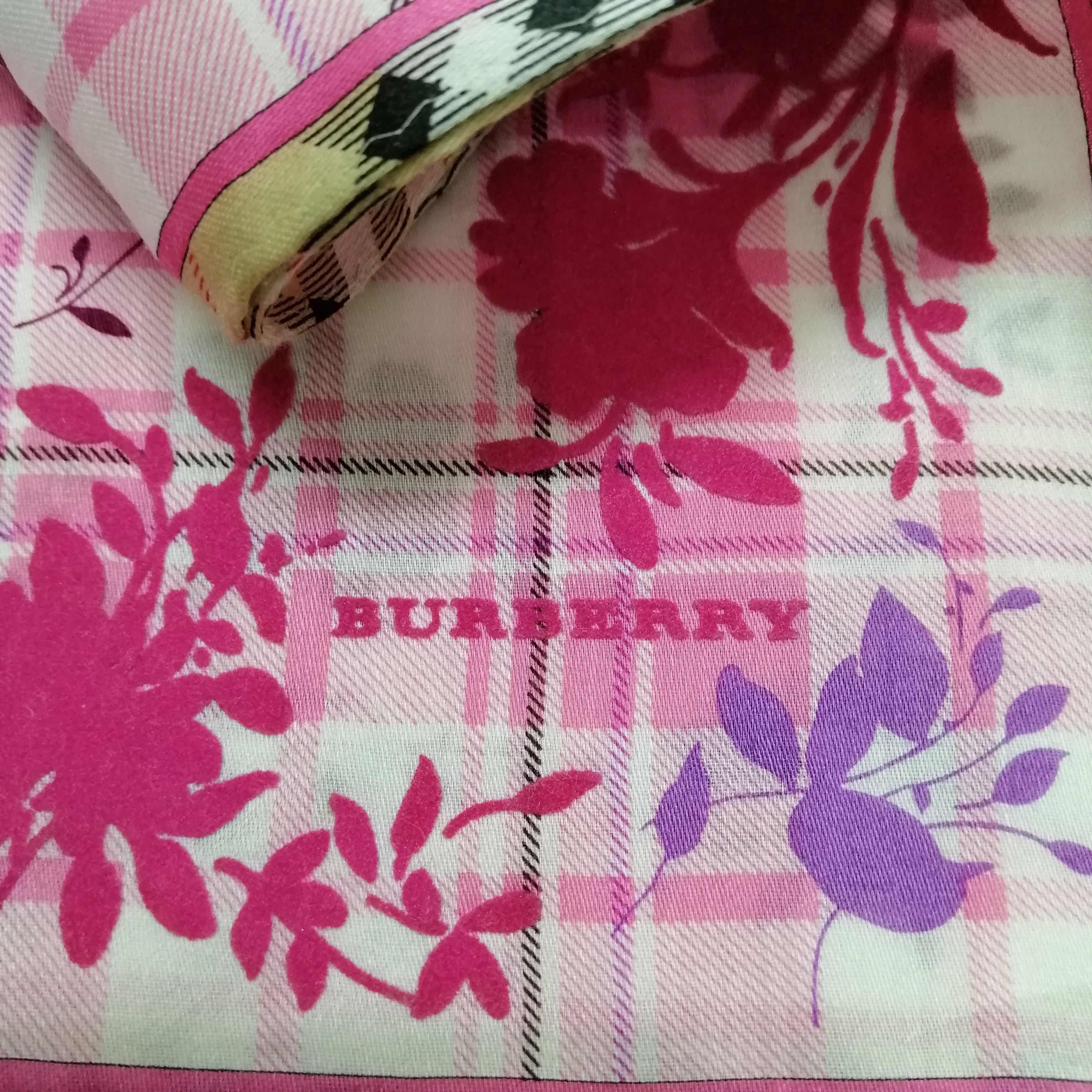 Burberry × Vintage Burberry Handkerchief/Neckerchief/Bandana-KD2316 Size ONE SIZE - 3 Thumbnail