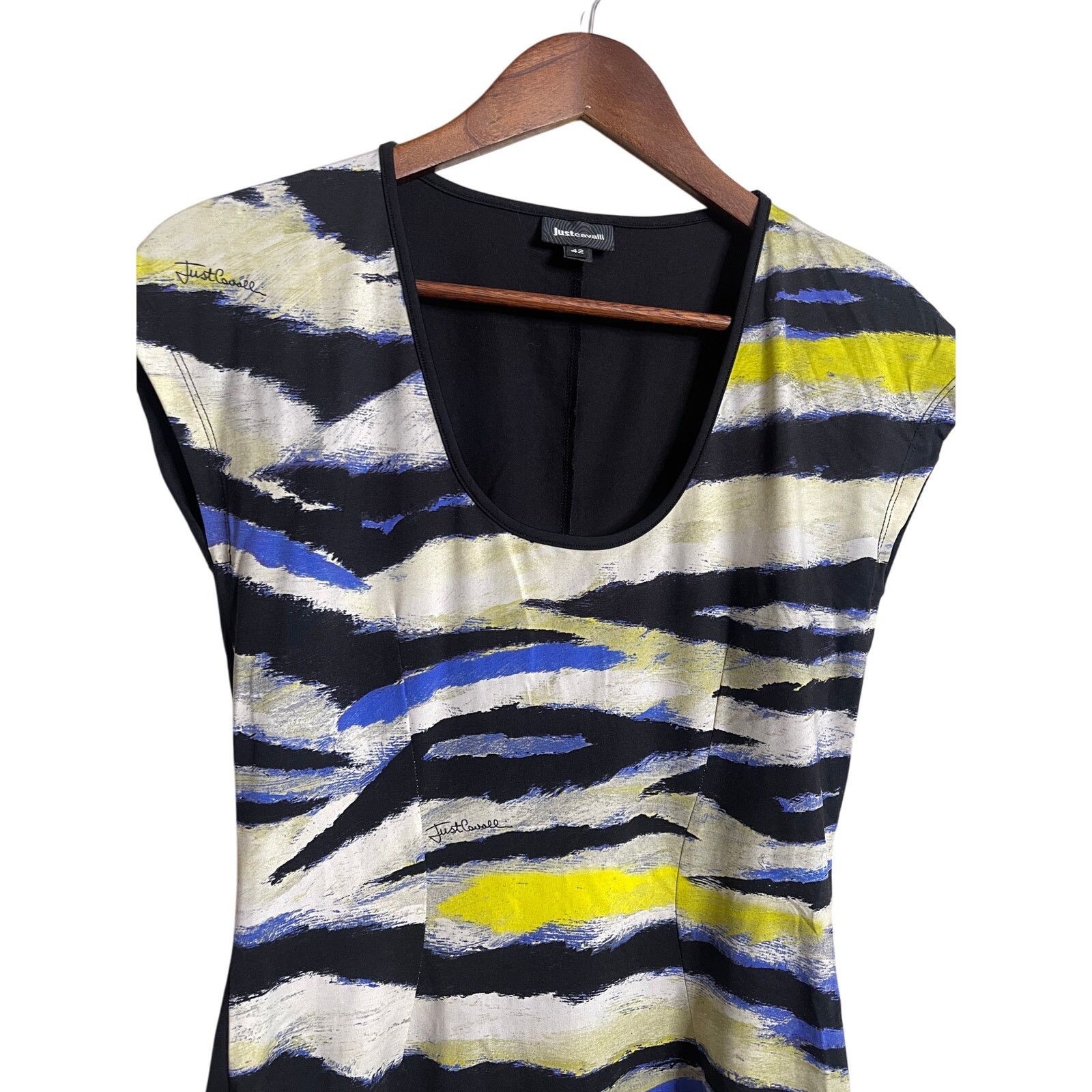 Just Cavalli Just Cavalli Abstract Print Bodycon Mini Dress Multi Color Size M / US 6-8 / IT 42-44 - 5 Thumbnail