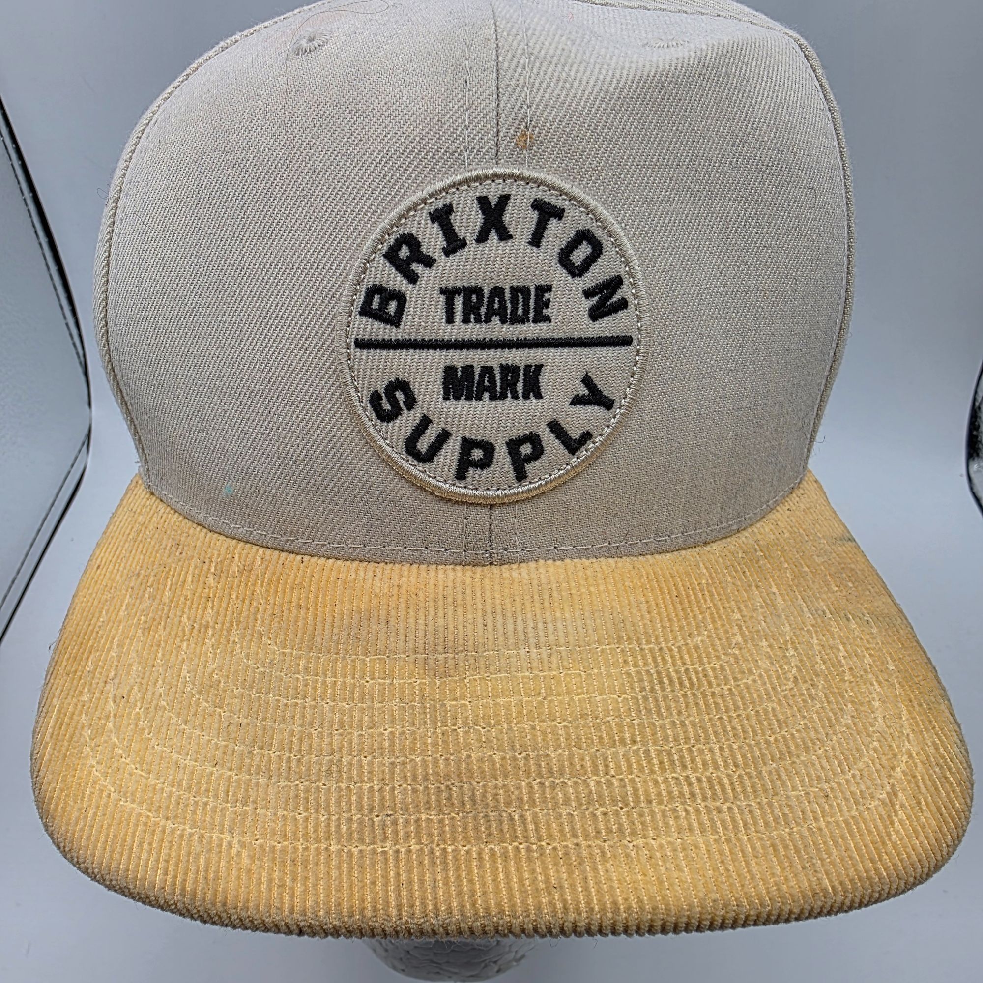 Brixton Brixton Oath III Snapback Hat Gray Yellow Adjustable Casual Size ONE SIZE - 5 Thumbnail