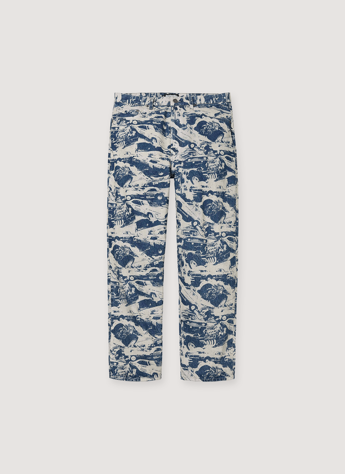 Supreme Hysteric Glamour Cars Baggy Jeans Washed Blue Size US 34 / EU 50 - 1 Thumbnail