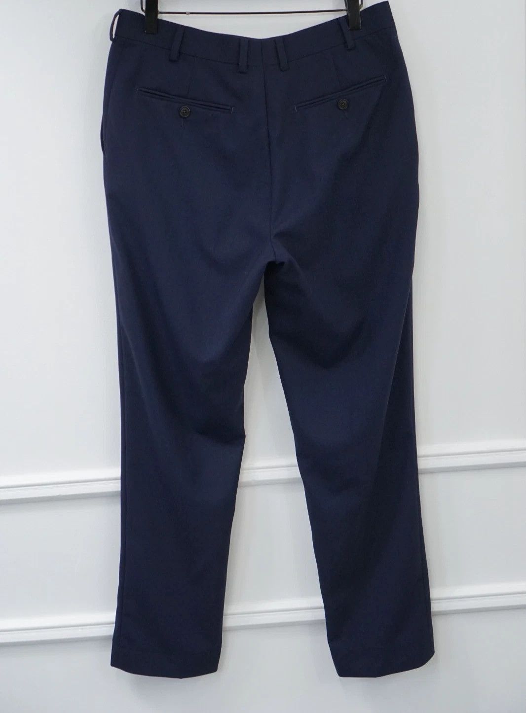 Suitsupply Men Suitsupply Pants Navy Blue Wool Traveller Soho UK/US38 Size 38R - 2 Thumbnail