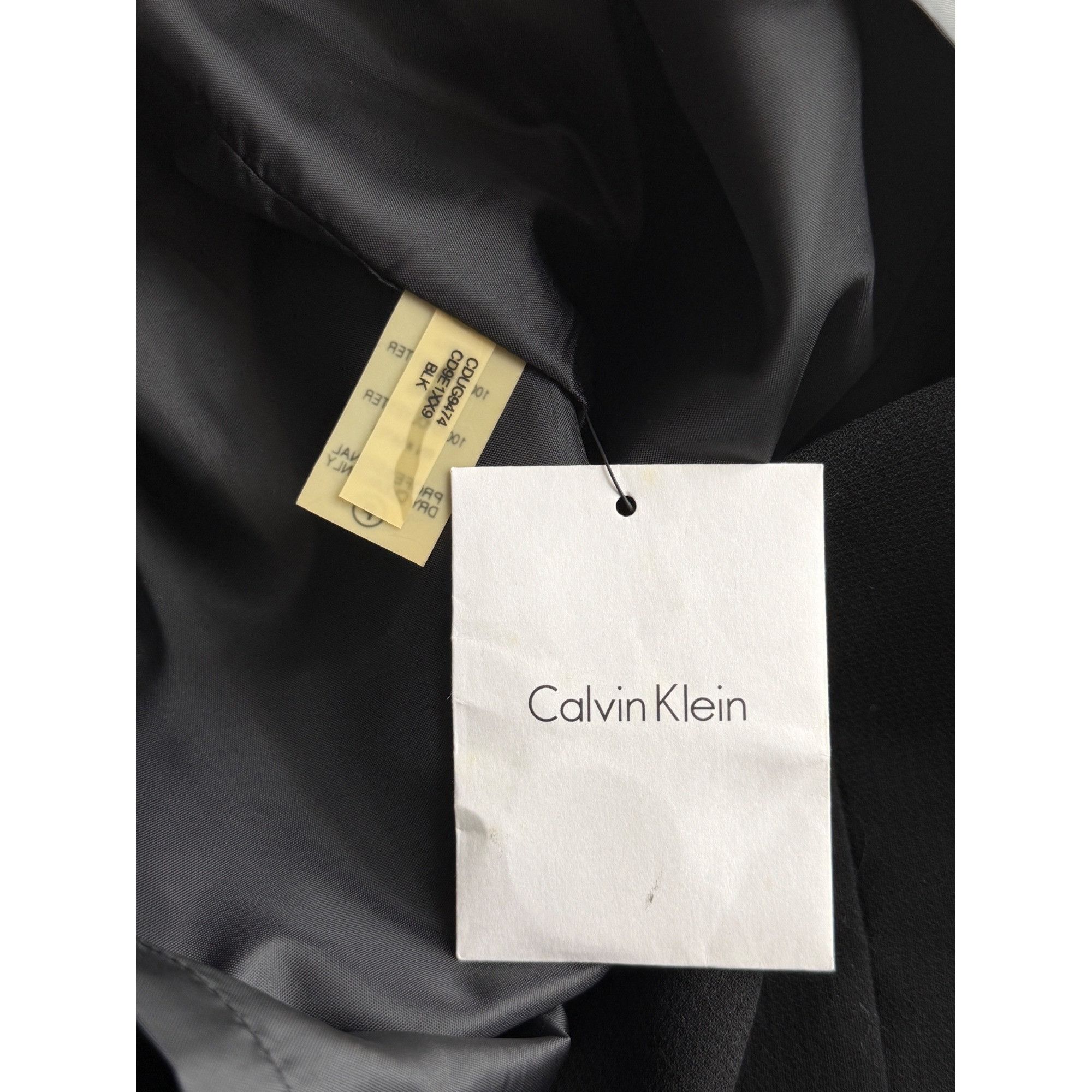 Calvin Klein NWT Calvin Klein Black Cap Sleeve Sheath Dress | Quiet Luxur Size S / US 4 / IT 40 - 13 Thumbnail