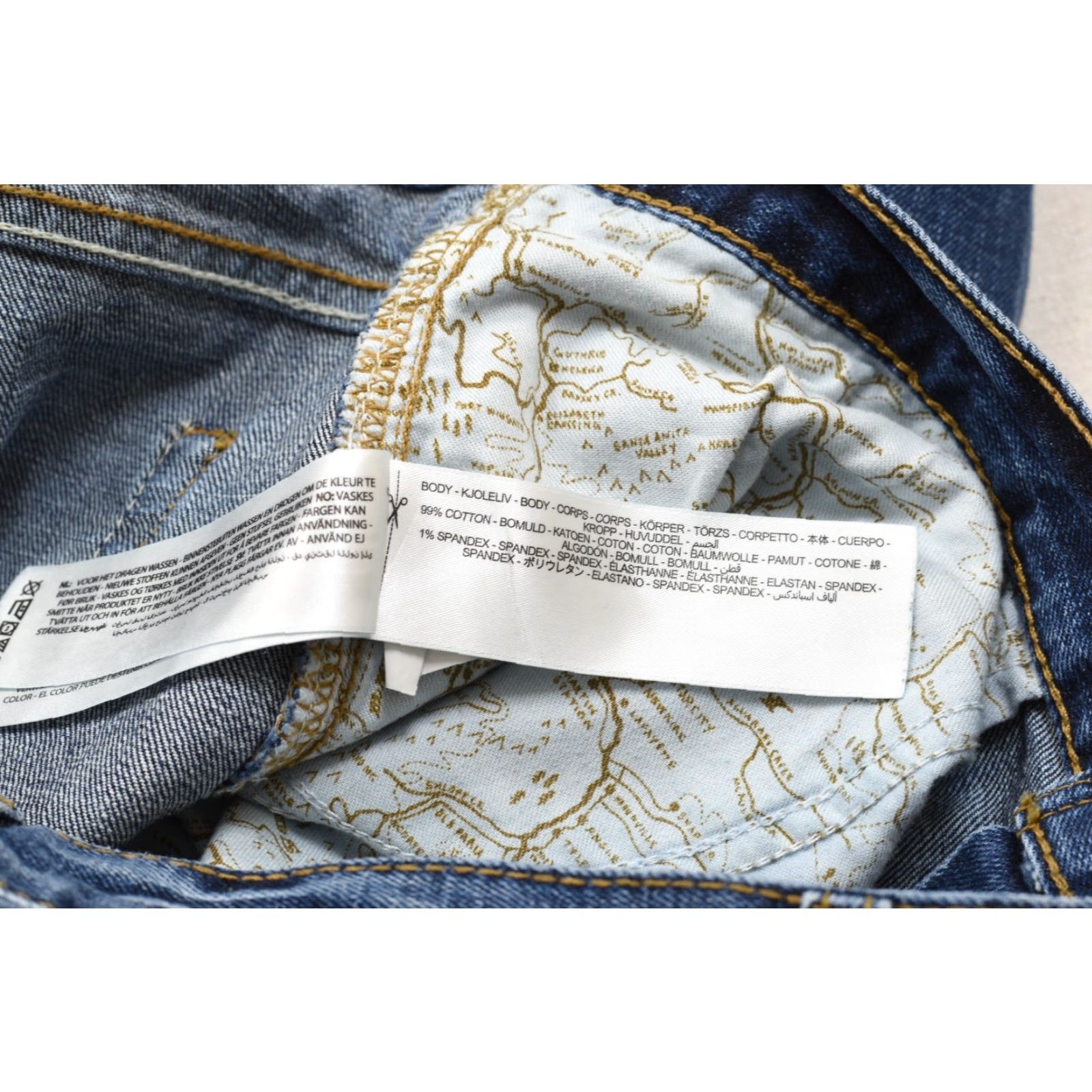 Ariat Ariat Jeans Men's 36x34 Straight Fit Blue Medium Wash Denim Stretch Cotton 5-Pocket Logo Cowboy Western Modern Straight Mens Size US 36 / EU 52 - 7 Thumbnail