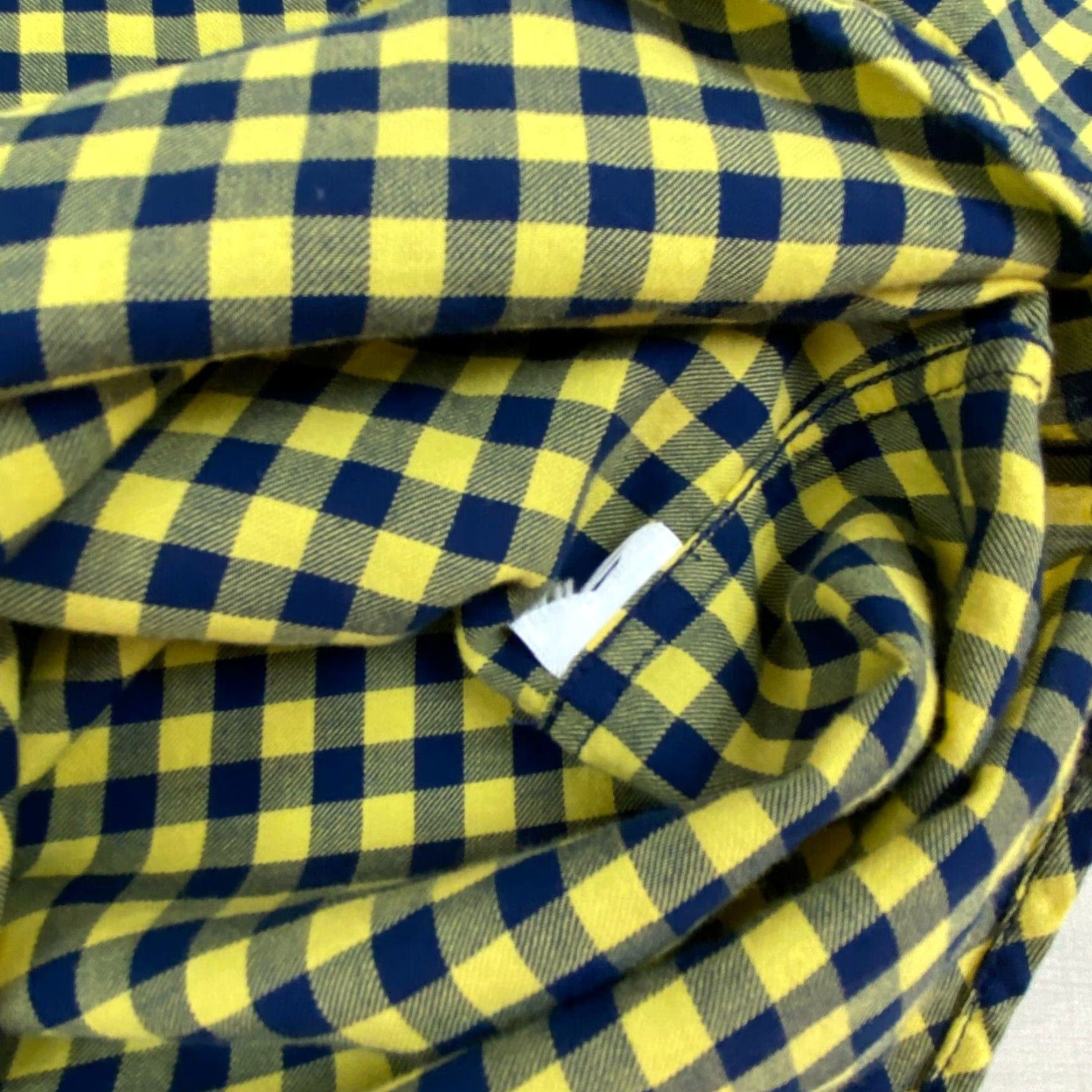 Talbots Talbots Womens XS Blue Yellow Check Flannel Button Up Long Sleeve Shirt Soft Cotton Blend Size XS / US 0-2 / IT 36-38 - 5 Thumbnail