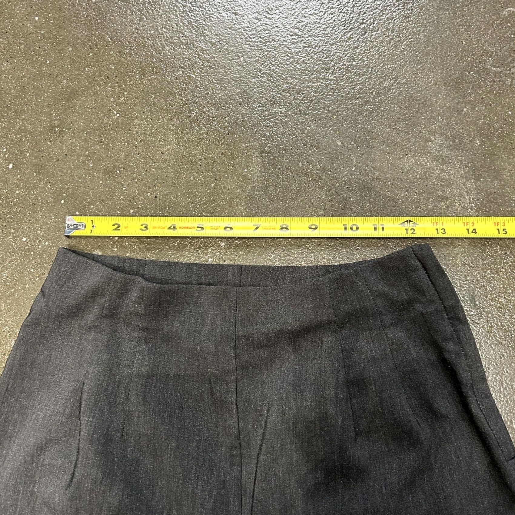Vintage Fashion Bug Petite Womens 8P Gray Pants Dress Slacks Straight Leg Career Work Size 30" / US 8 / IT 44 - 4 Thumbnail