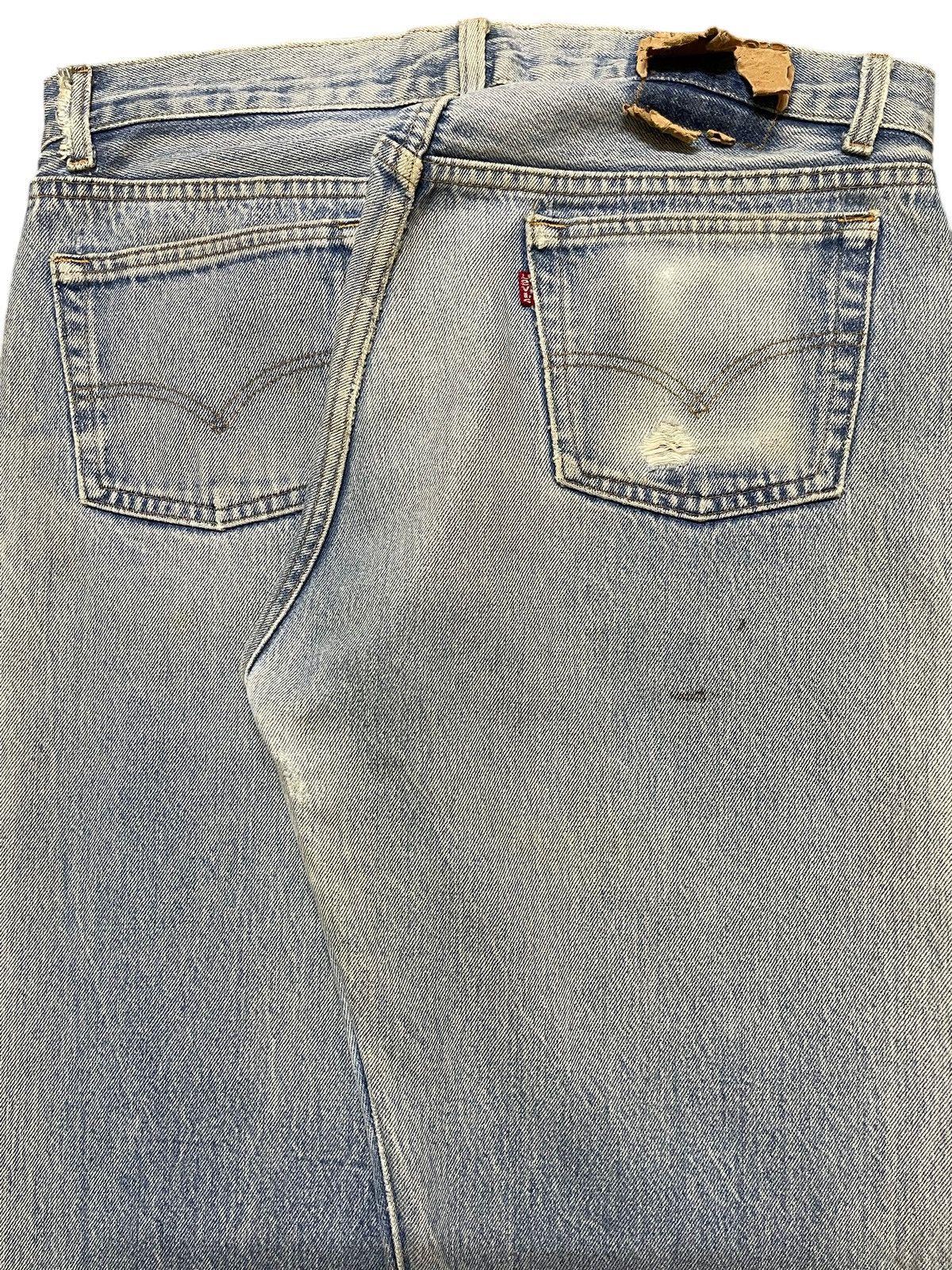 Levi's Crazy 70s Vintage Levis 501 Blue Light Mud Wash Distressed Size US 34 / EU 50 - 6 Thumbnail