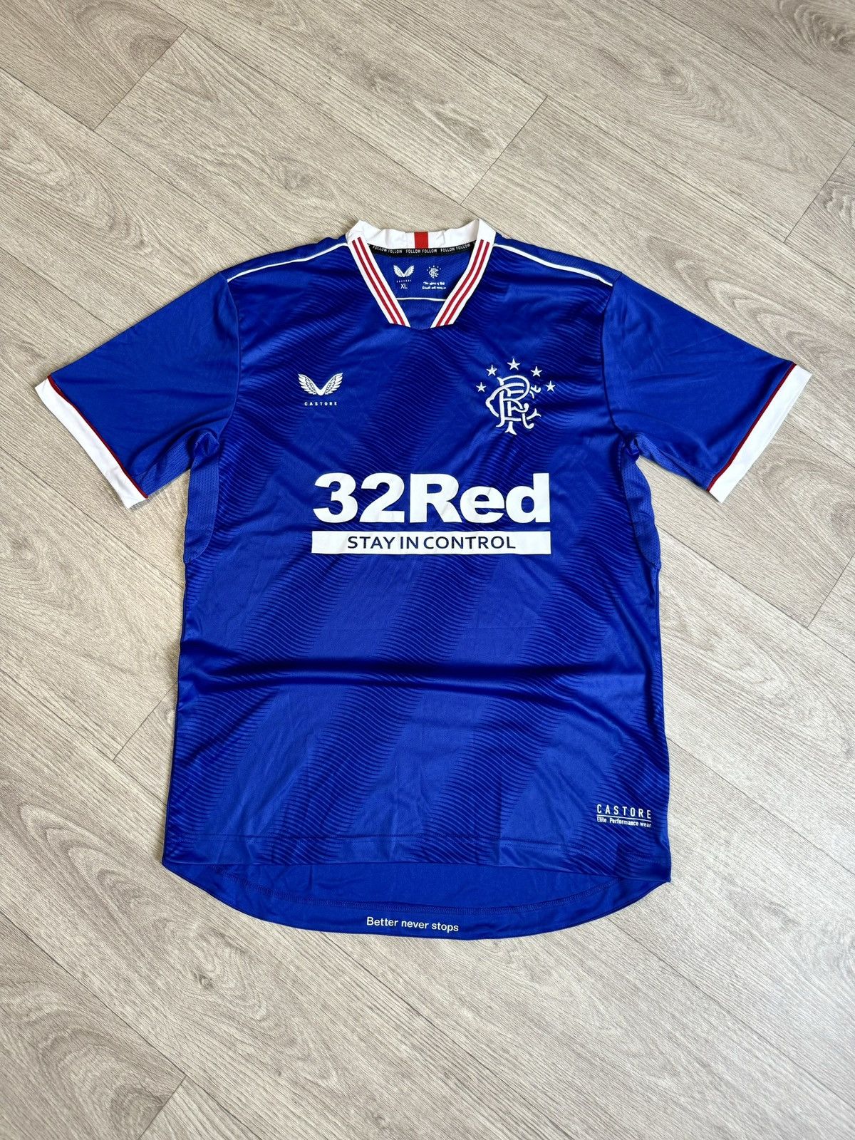 Castore 🔷Castore Glasgow Rangers 2020/21 Soccer jersey🔷 Size US XL / EU 56 / 4 - 1 Thumbnail