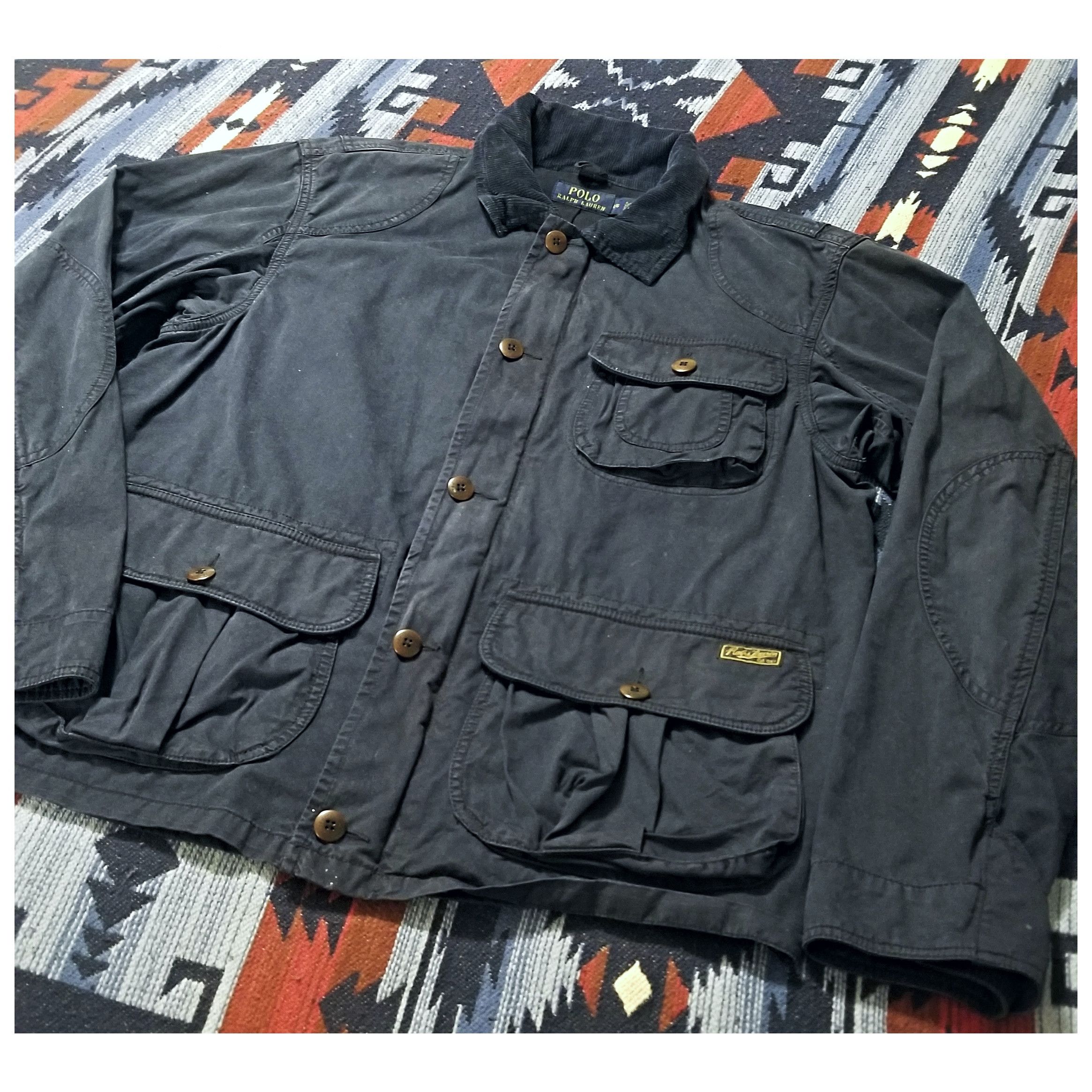 Polo Ralph Lauren POLO RALPH LAUREN OVERDYED INDIGO HUNTING JACKET- LARGE Size US L / EU 52-54 / 3 - 3 Thumbnail