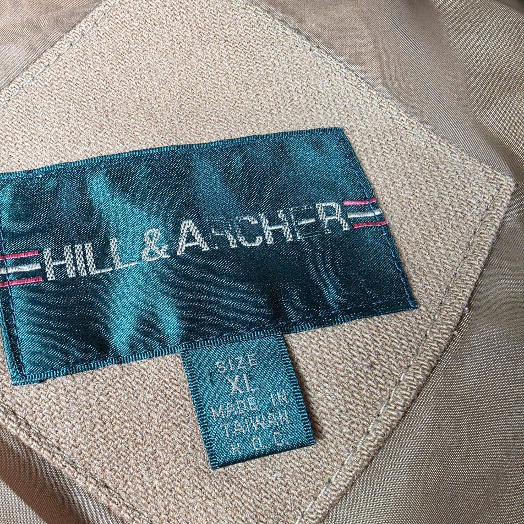 Other Vintage Hill & Archer Mens XL Tan Full Zip Jacket Pockets Ca Size US XL / EU 56 / 4 - 6 Thumbnail