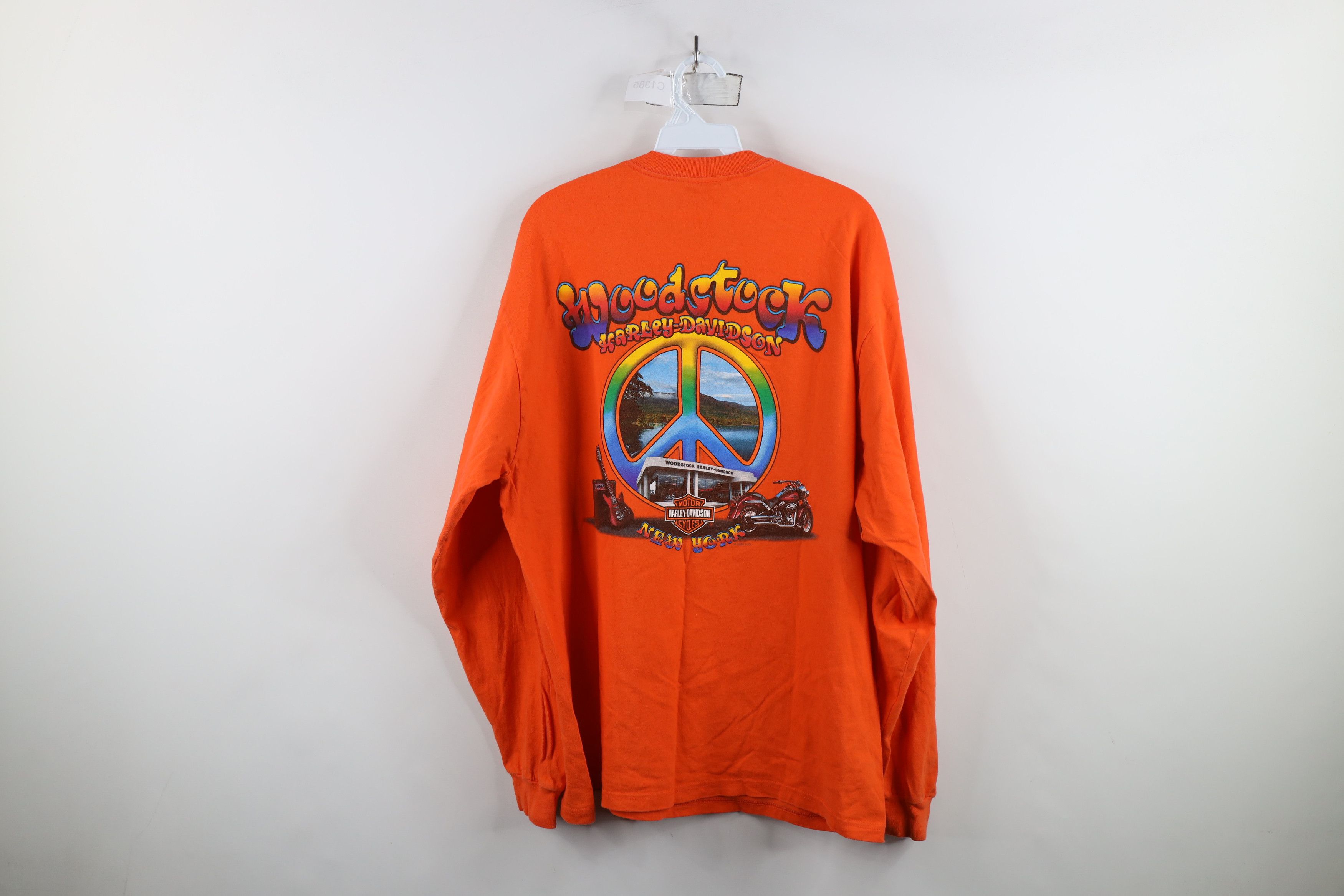 Harley Davidson × Vintage Vintage Y2K Harley Davidson New York Long Sleeve T-Shirt USA Size US XL / EU 56 / 4 - 11 Thumbnail