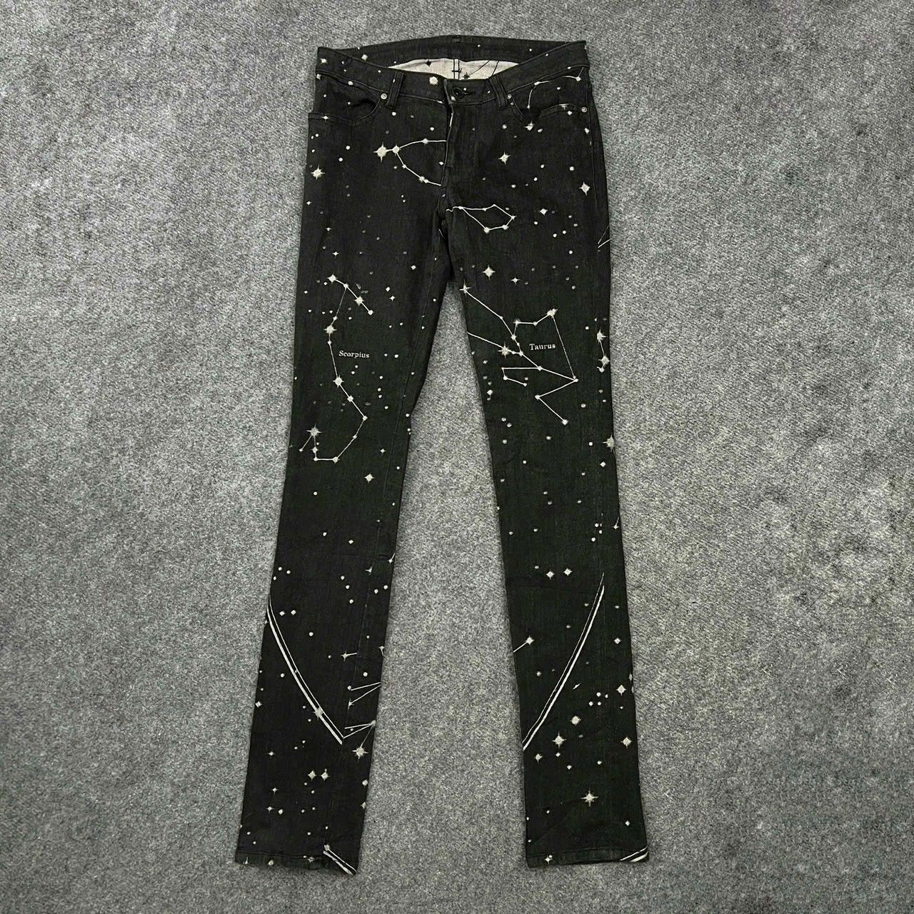Issey Miyake × Japanese Brand Issey Miyake - SS04 Astronomy Jacquard Stretch Denim Jeans Size US 28 / EU 44 - 1 Thumbnail