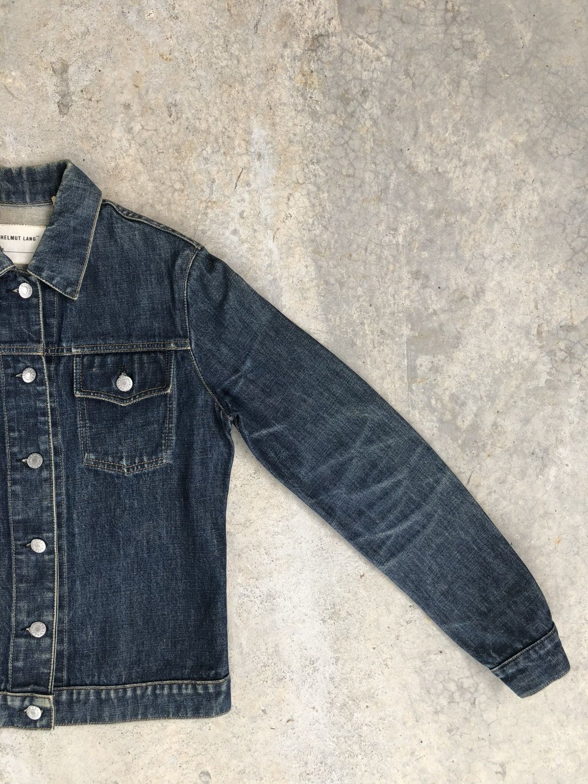 Helmut Lang Helmut Lang Denim Jacket Classic Denim Distressed Size US S / EU 44-46 / 1 - 4 Thumbnail