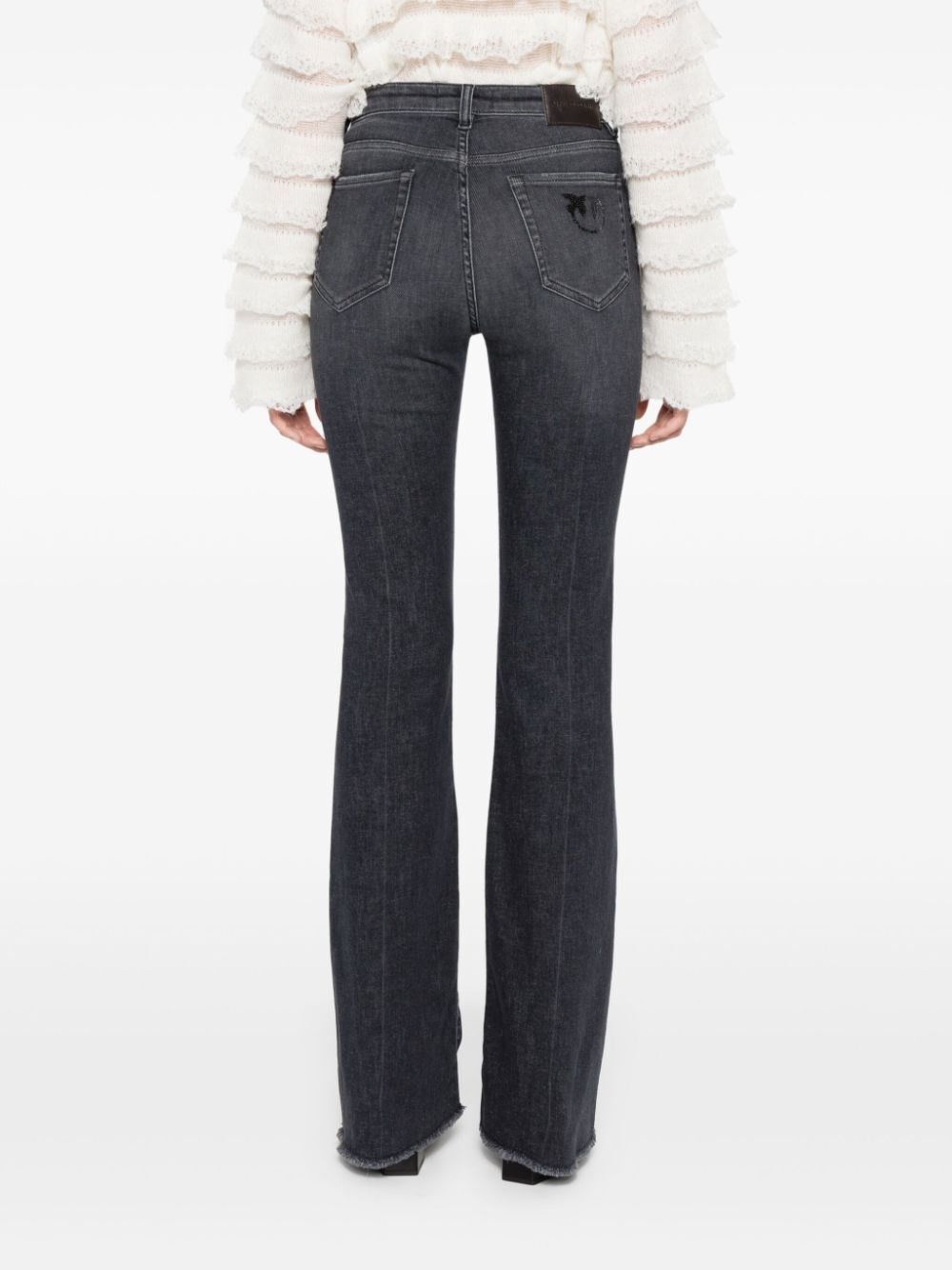 Pinko o1s22i1n0824 Flora Flared Jeans in Grey Size 26" / US 2 / IT 38 - 3 Thumbnail