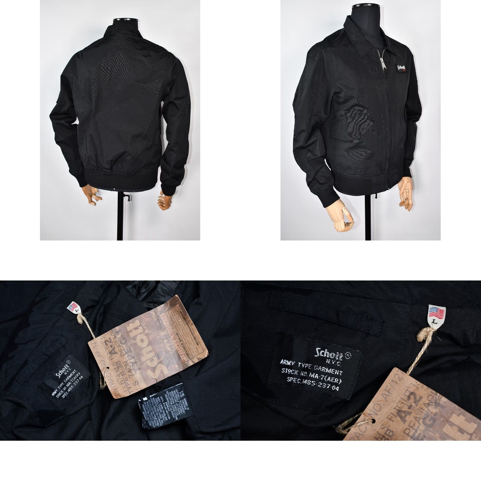 Schott Schott NYC Barnes Varsity Jacket Men's L Black Size US L / EU 52-54 / 3 - 8 Thumbnail